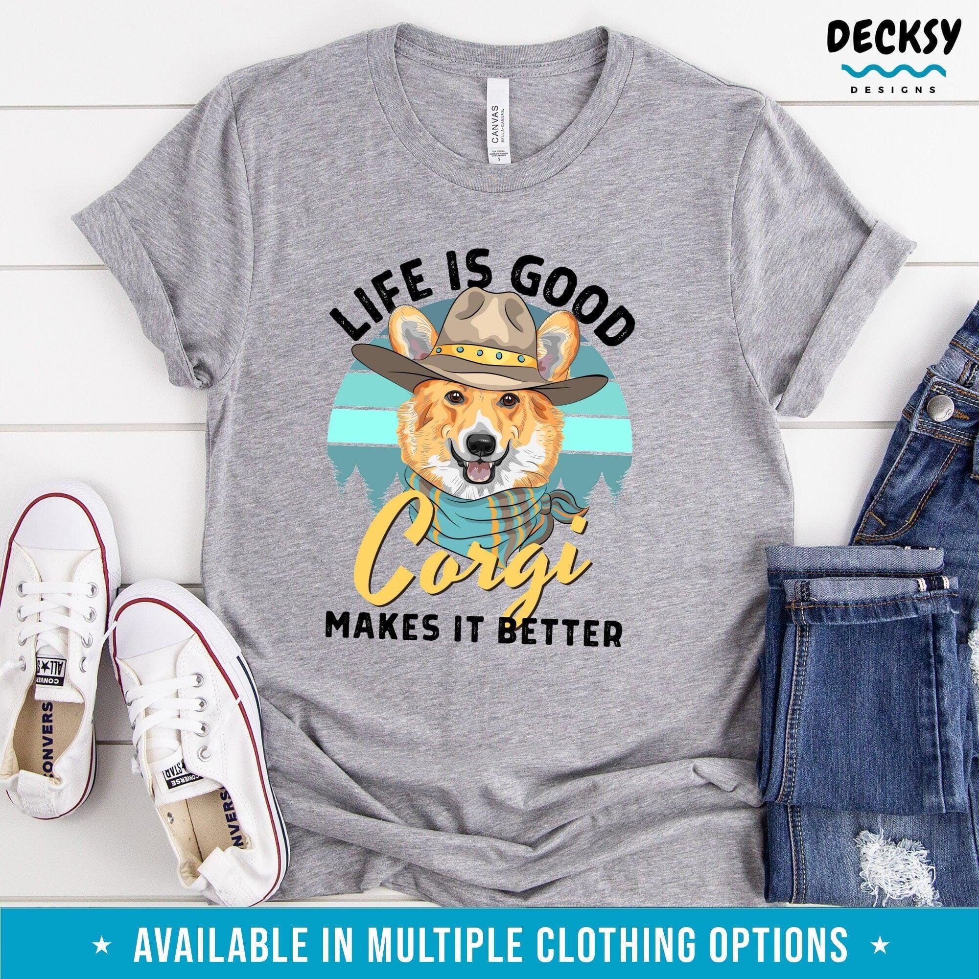 Corgi Lover Shirt, Corgi Owner Gift-Clothing:Gender-Neutral Adult Clothing:Tops & Tees:T-shirts:Graphic Tees-DecksyDesigns