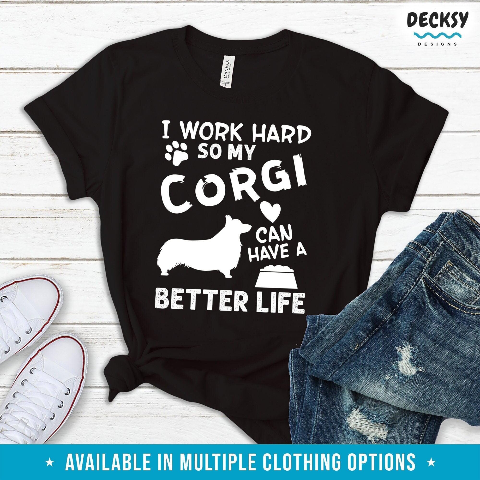 Corgi Owner Shirt, Dog Owner Gift-Clothing:Gender-Neutral Adult Clothing:Tops & Tees:T-shirts:Graphic Tees-DecksyDesigns