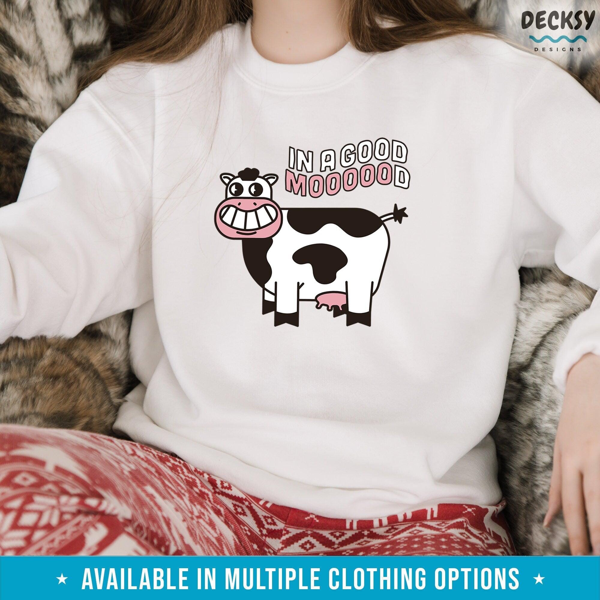 Cow Shirt, Gift For Cow Lover-Clothing:Gender-Neutral Adult Clothing:Tops & Tees:T-shirts:Graphic Tees-DecksyDesigns