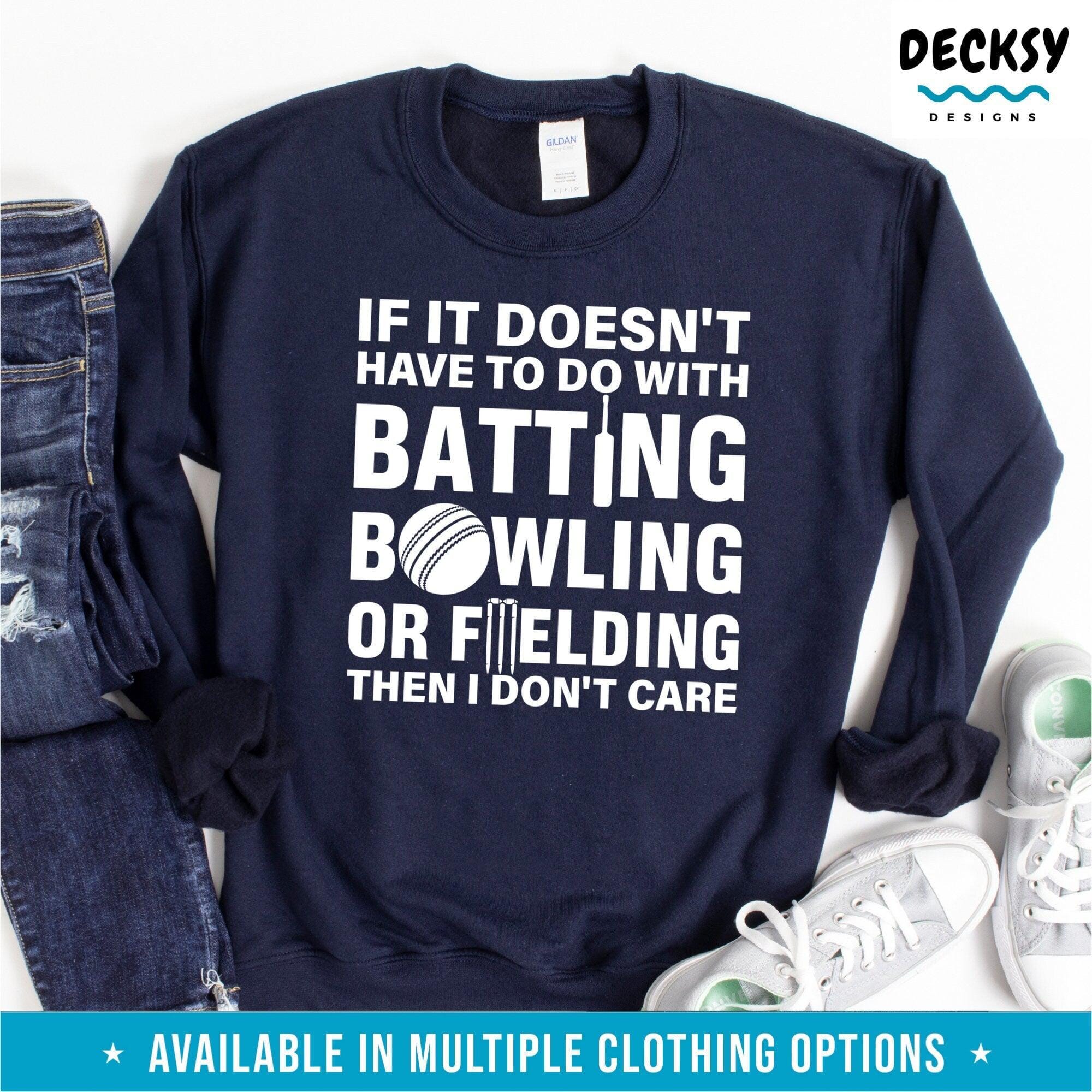 Cricket Player Shirt, Gift For Cricketer, Gift For Cricket Player,-Clothing:Gender-Neutral Adult Clothing:Tops & Tees:T-shirts:Graphic Tees-DecksyDesigns