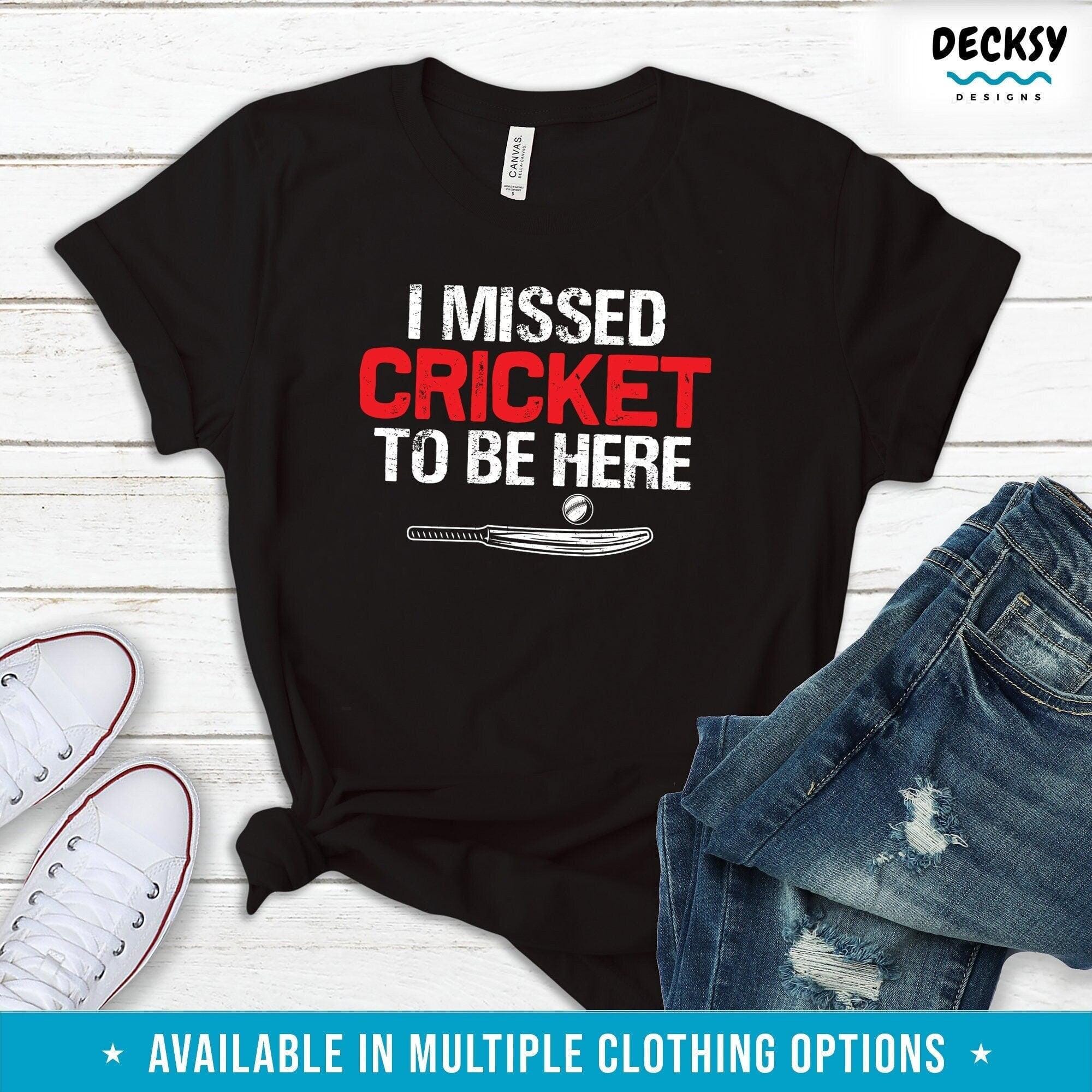 Cricket Shirt, Funny Cricket Gift-Clothing:Gender-Neutral Adult Clothing:Tops & Tees:T-shirts:Graphic Tees-DecksyDesigns