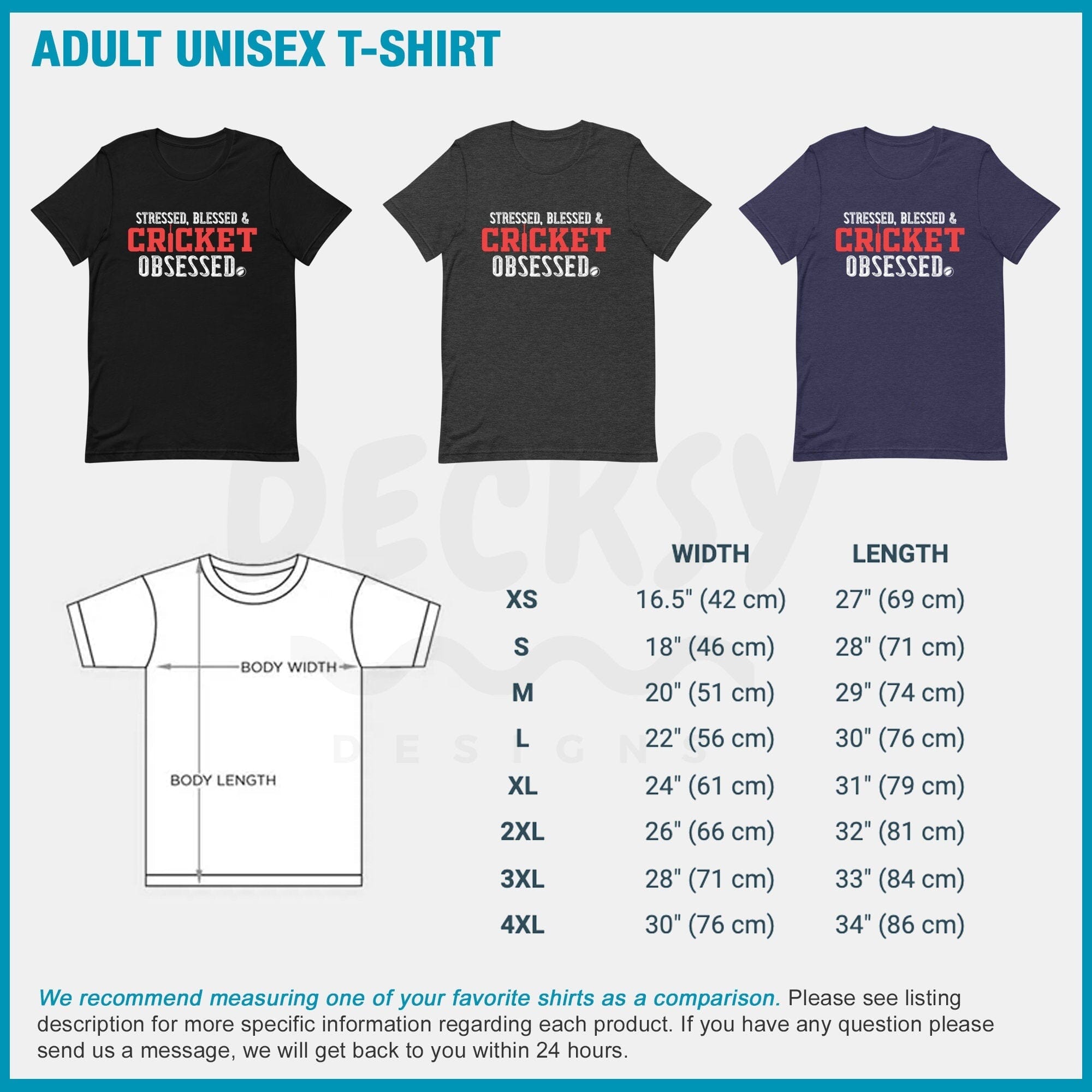 Cricket T Shirt, Cricket Player Gift-Clothing:Gender-Neutral Adult Clothing:Tops & Tees:T-shirts:Graphic Tees-DecksyDesigns