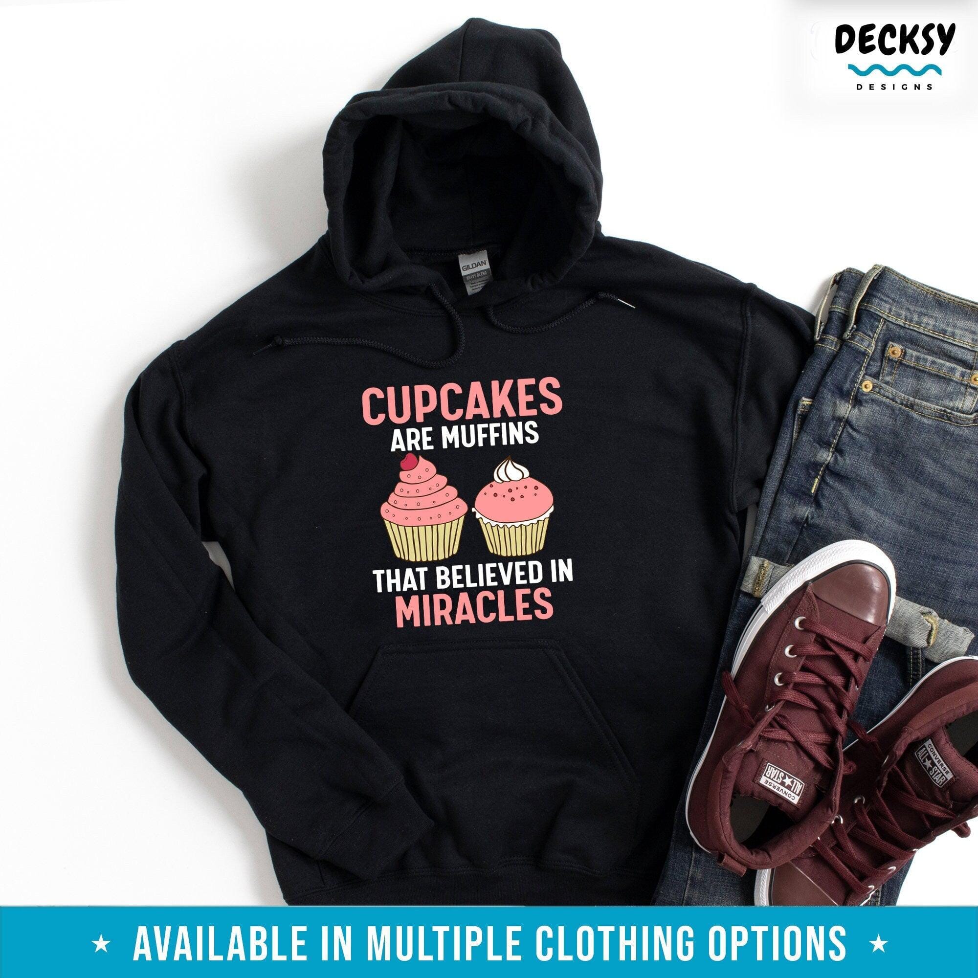 Cupcake Shirt, Cake Lover Gift-Clothing:Gender-Neutral Adult Clothing:Tops & Tees:T-shirts:Graphic Tees-DecksyDesigns