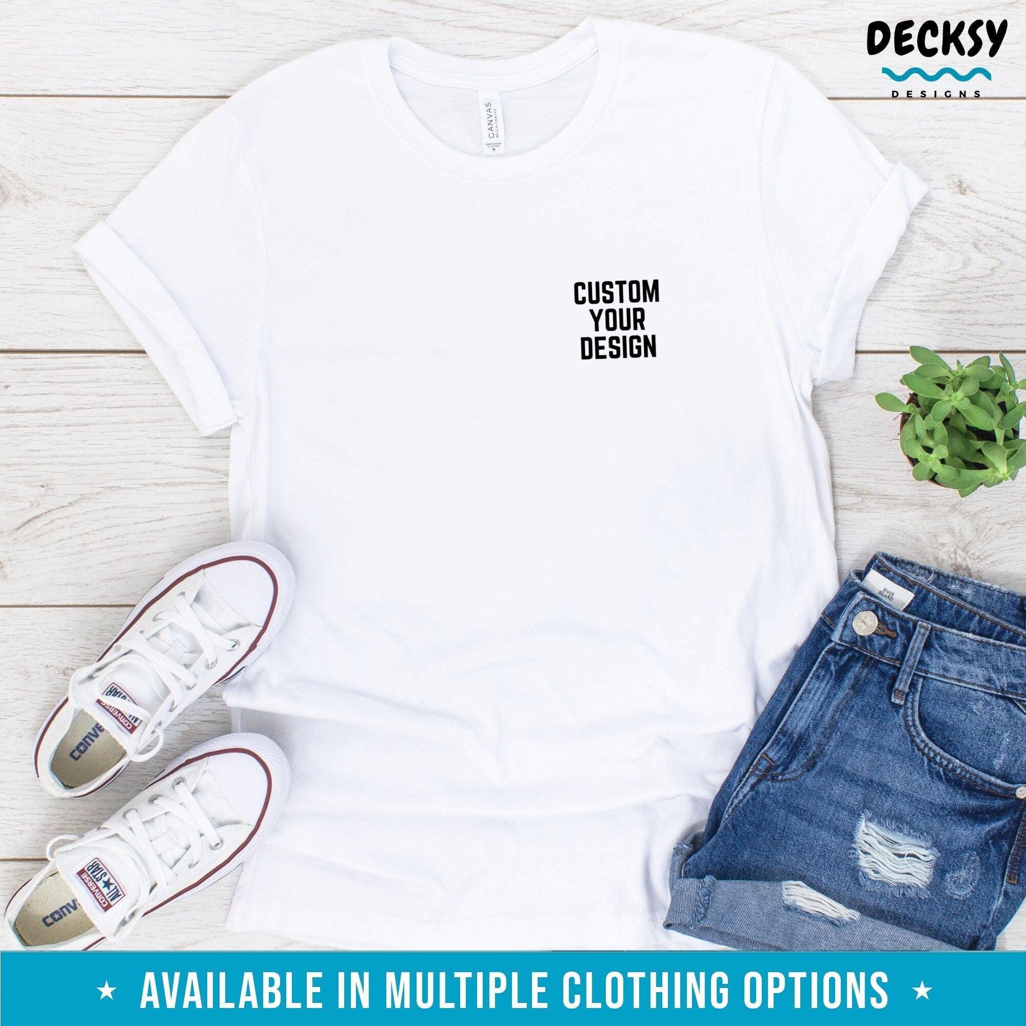 Custom Logo Tshirt, Personalised Gift-Clothing:Gender-Neutral Adult Clothing:Tops & Tees:T-shirts:Graphic Tees-DecksyDesigns