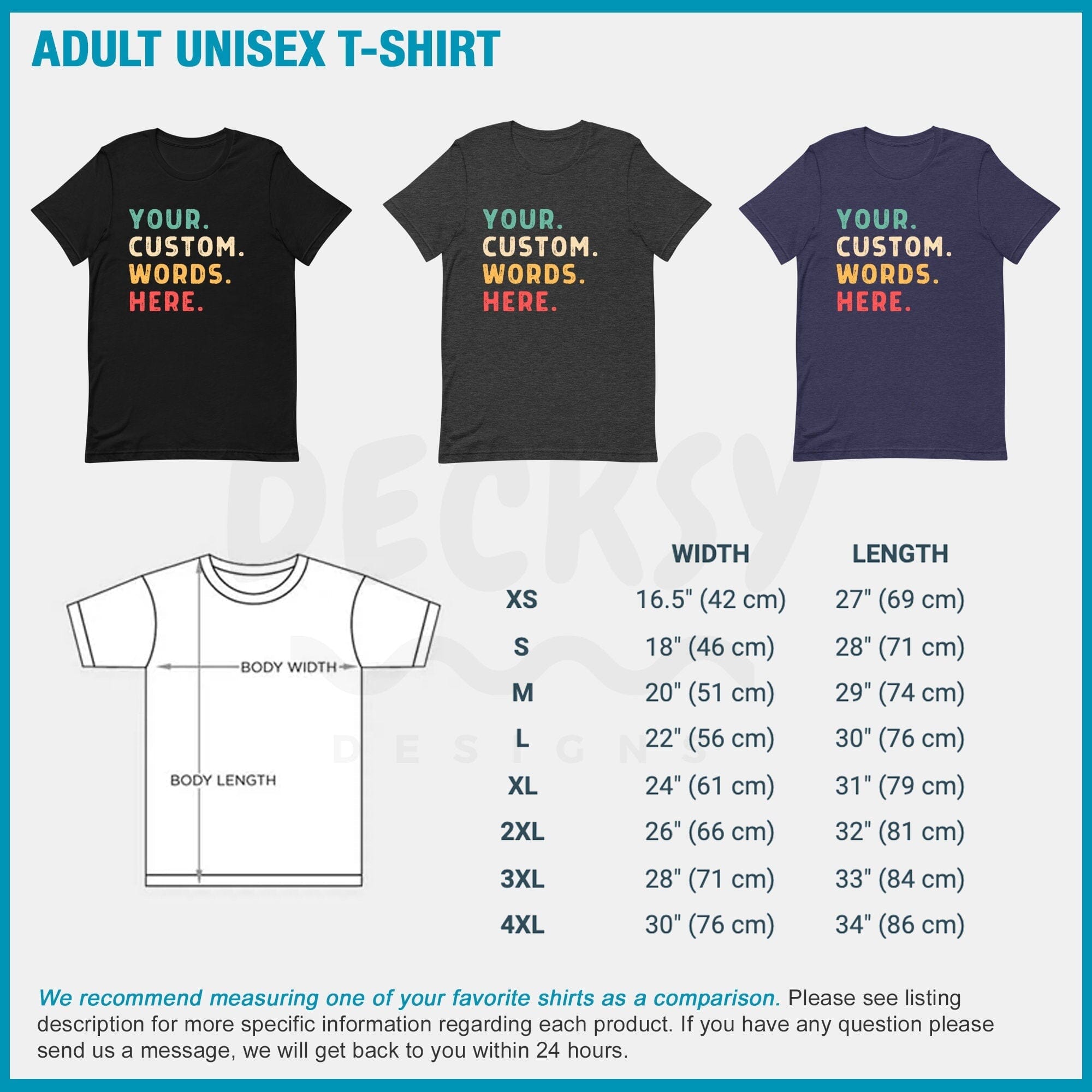 Custom Retro Text Shirt, Personalised Gift-Clothing:Gender-Neutral Adult Clothing:Tops & Tees:T-shirts:Graphic Tees-DecksyDesigns