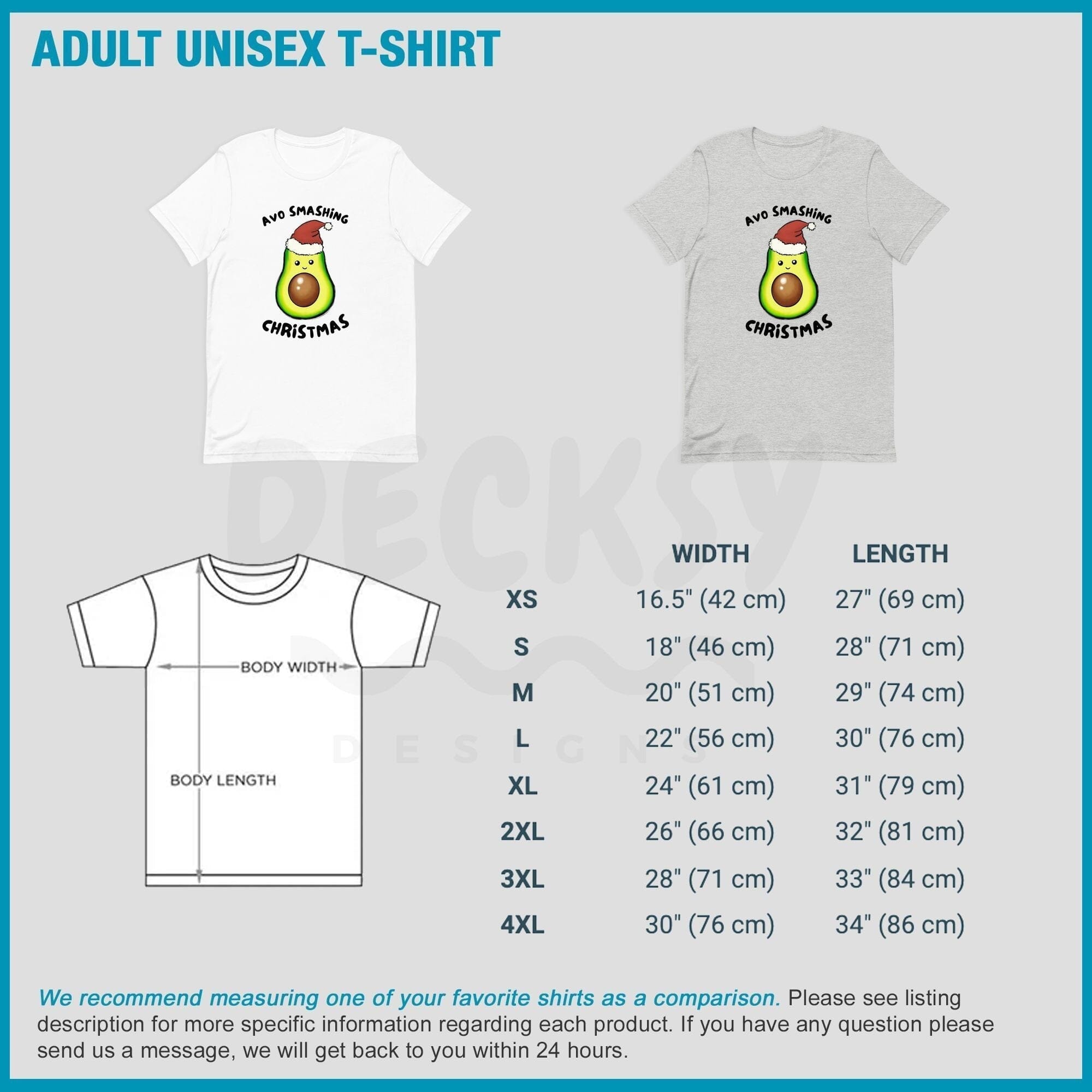 Cute Avocado Christmas Shirt, Gift For Christmas-Clothing:Gender-Neutral Adult Clothing:Tops & Tees:T-shirts:Graphic Tees-DecksyDesigns