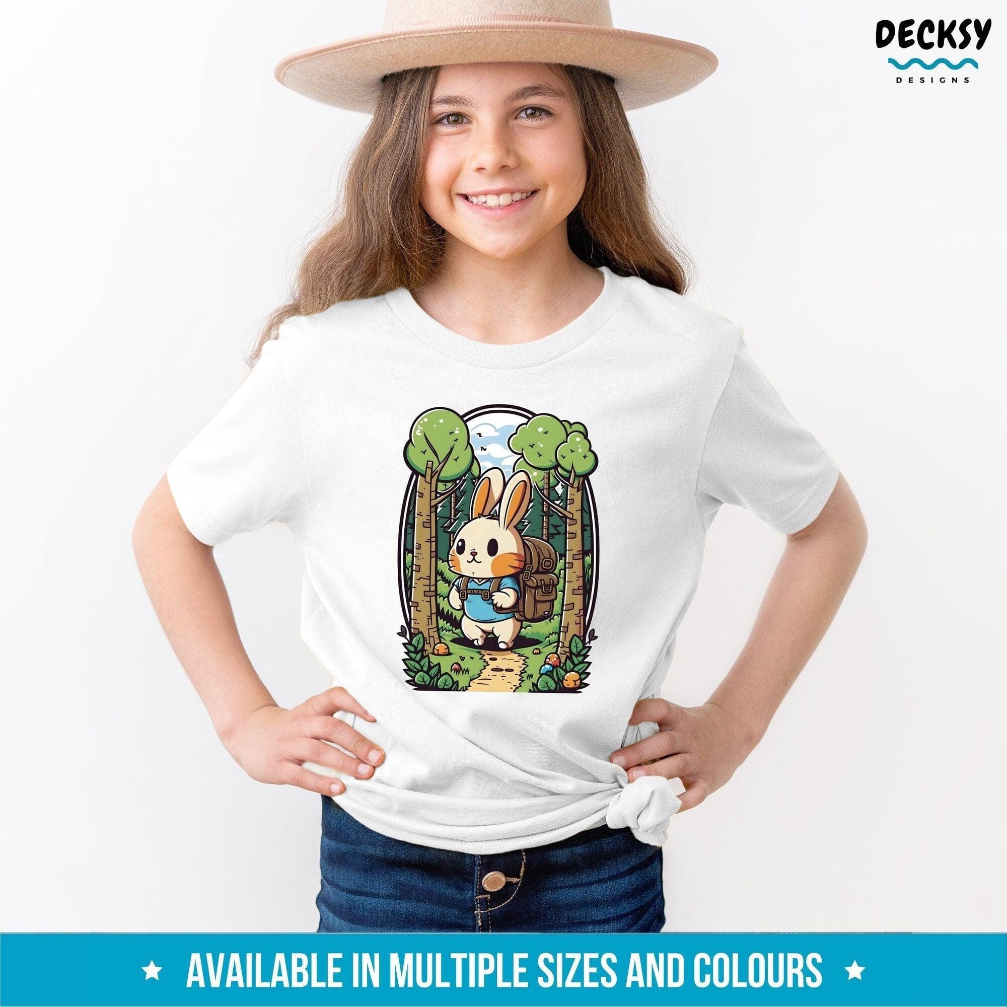 Cute Bunny T Shirt, Easter Gift-Clothing:Gender-Neutral Adult Clothing:Tops & Tees:T-shirts:Graphic Tees-DecksyDesigns