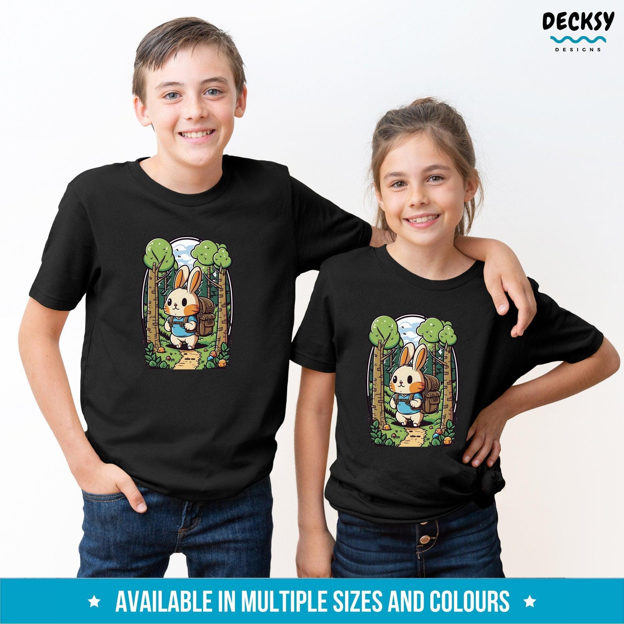 Cute Bunny T Shirt, Easter Gift-Clothing:Gender-Neutral Adult Clothing:Tops & Tees:T-shirts:Graphic Tees-DecksyDesigns