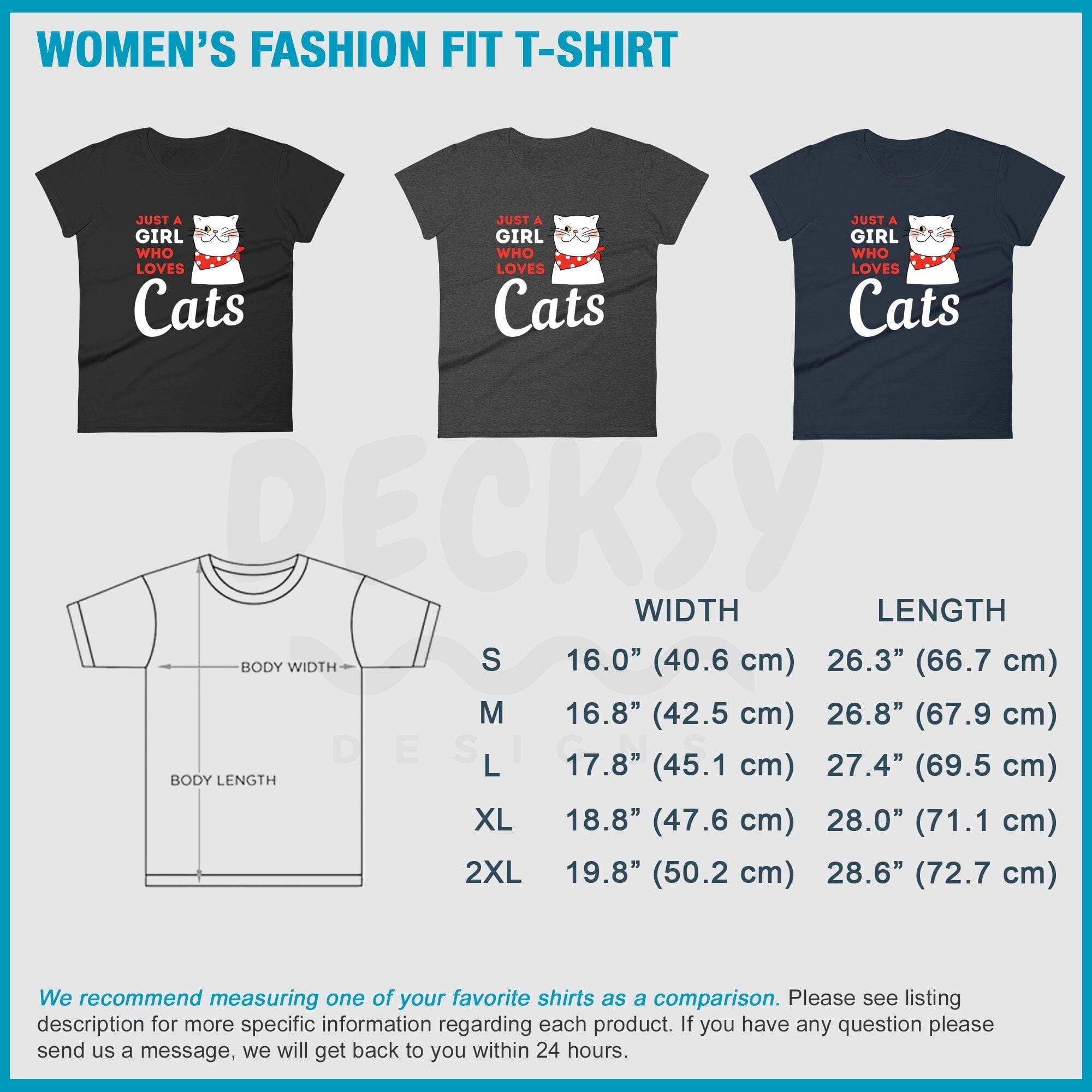 Cute Cat Shirt, Gift For Cat Lover-Clothing:Gender-Neutral Adult Clothing:Tops & Tees:T-shirts:Graphic Tees-DecksyDesigns