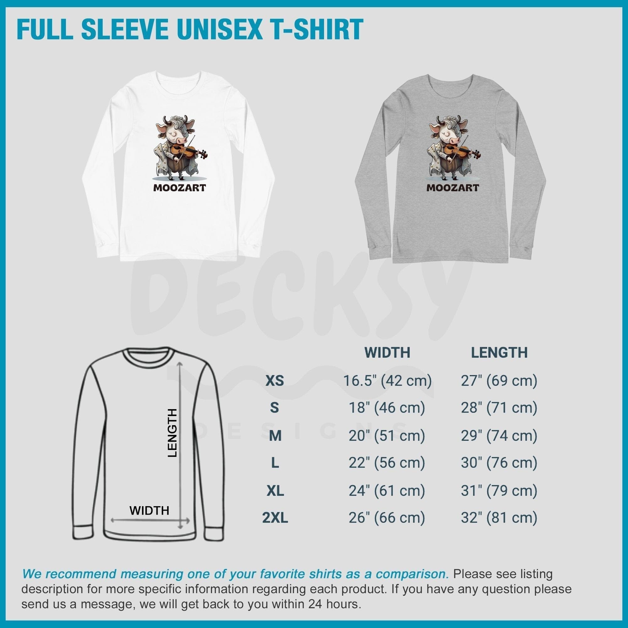 Cute Cow Sweatshirt, Funny Gift For Musician-Clothing:Gender-Neutral Adult Clothing:Tops & Tees:T-shirts:Graphic Tees-DecksyDesigns