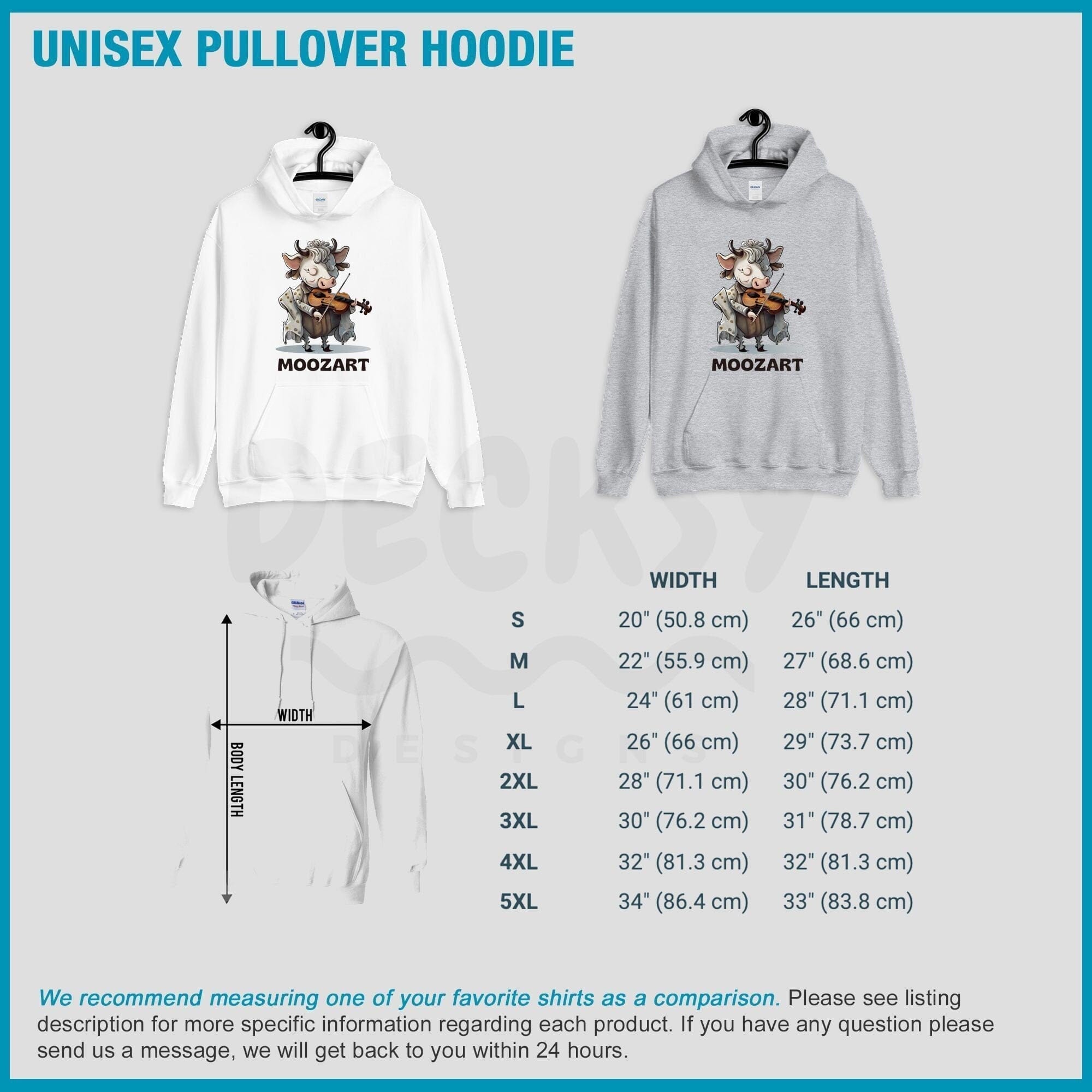 Cute Cow Sweatshirt, Funny Gift For Musician-Clothing:Gender-Neutral Adult Clothing:Tops & Tees:T-shirts:Graphic Tees-DecksyDesigns