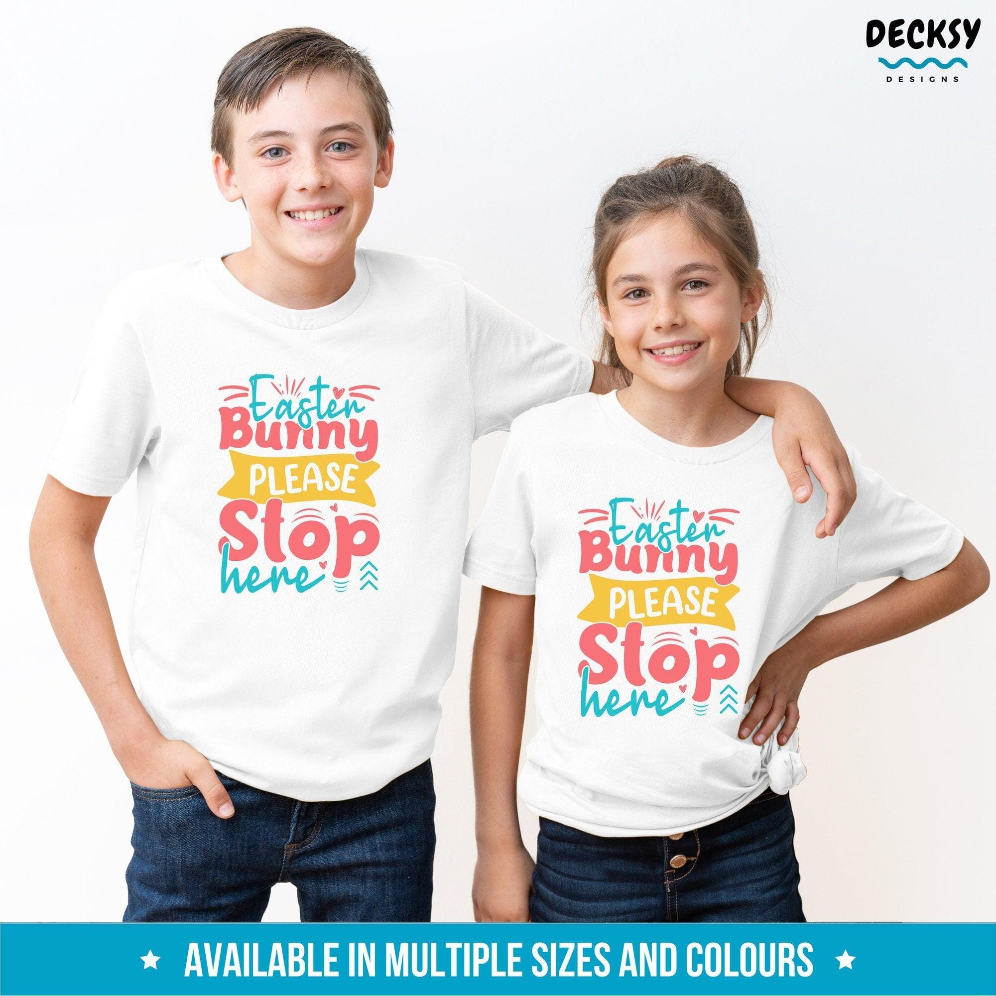 Cute Easter Bunny Shirts for Kids and Adults, Easter Day Gift-Clothing:Gender-Neutral Adult Clothing:Tops & Tees:T-shirts:Graphic Tees-DecksyDesigns