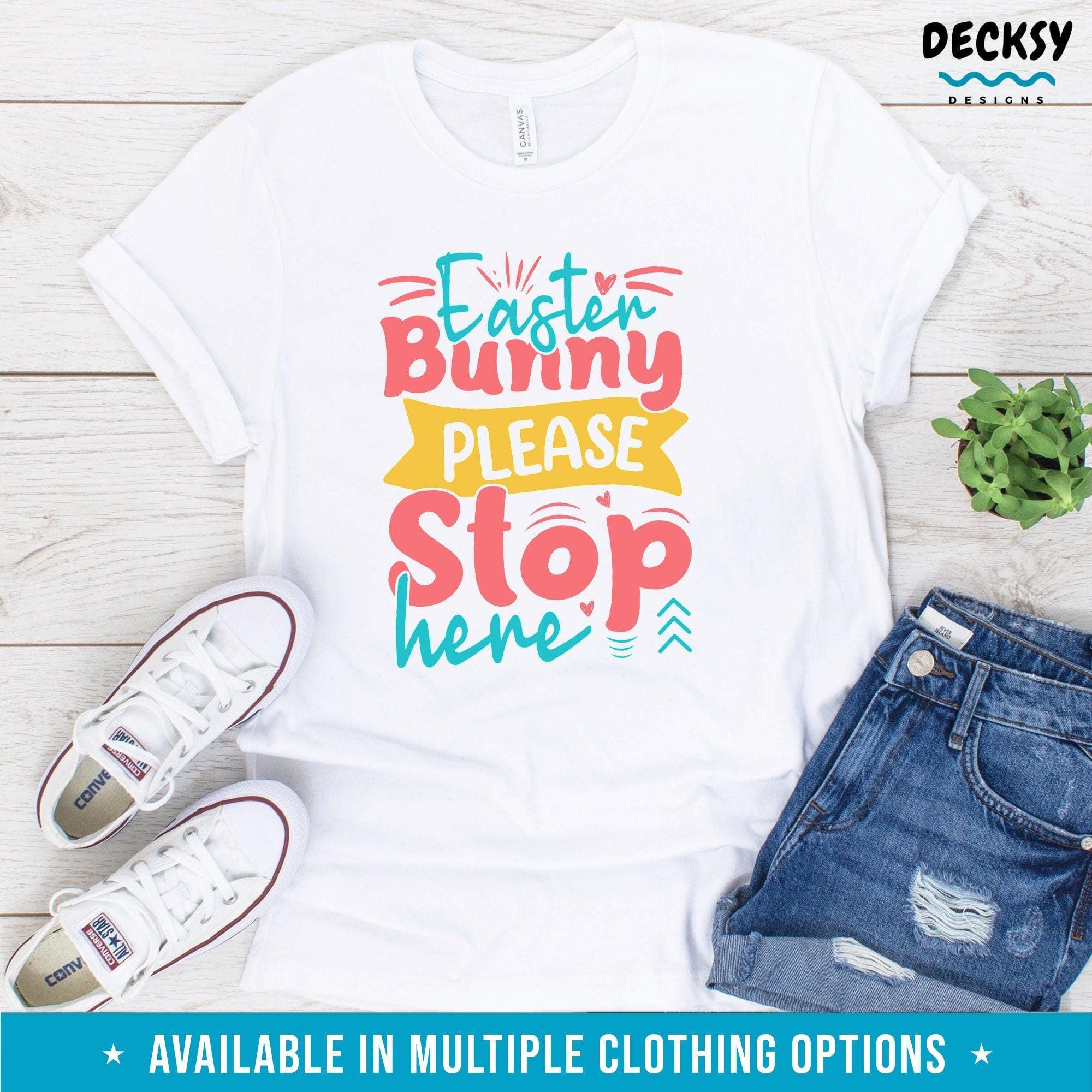 Cute Easter Bunny Shirts for Kids and Adults, Easter Day Gift-Clothing:Gender-Neutral Adult Clothing:Tops & Tees:T-shirts:Graphic Tees-DecksyDesigns