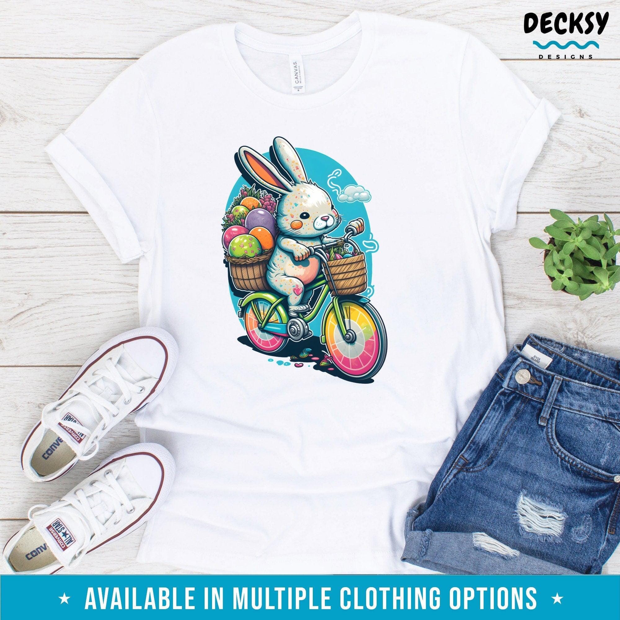 Cute Easter Bunny Tshirt for Kids, Easter Egg Hunt Gift-Clothing:Gender-Neutral Adult Clothing:Tops & Tees:T-shirts:Graphic Tees-DecksyDesigns