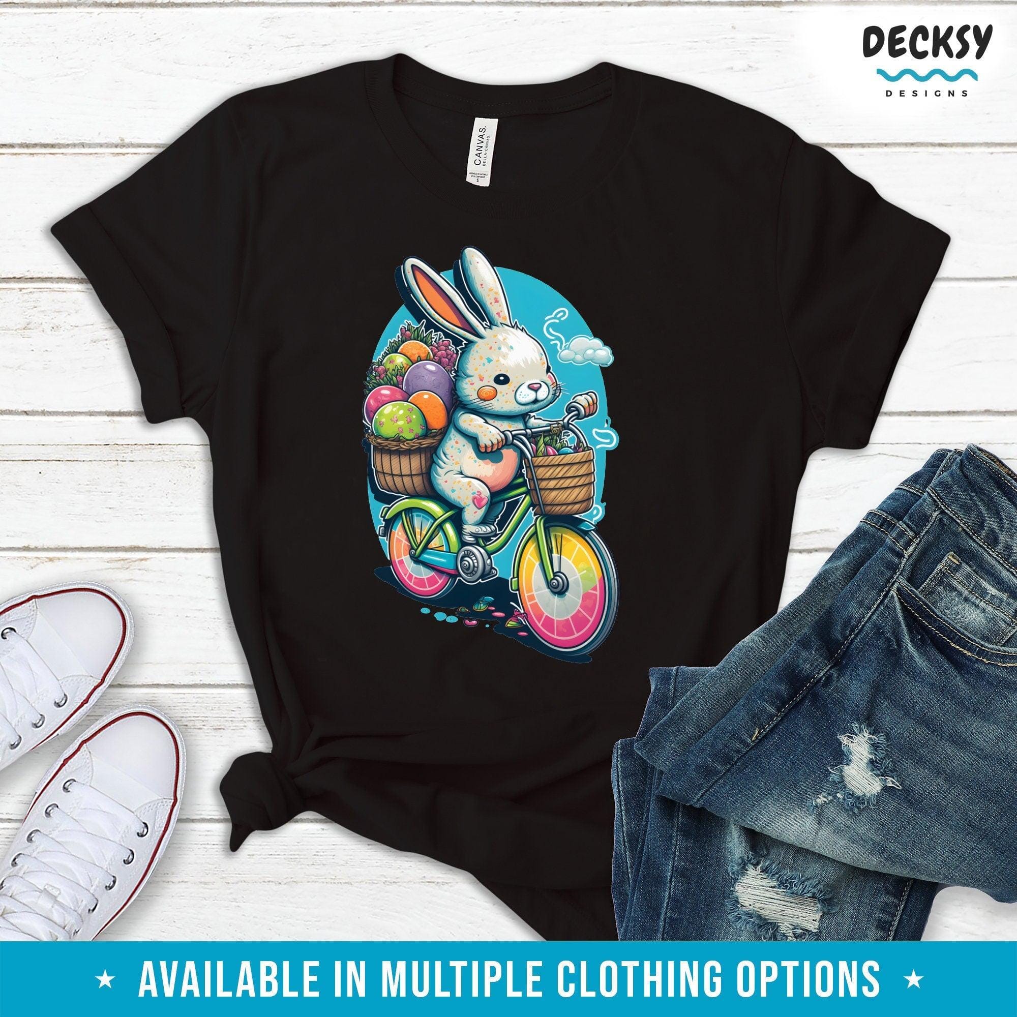 Cute Easter Bunny Tshirt for Kids, Easter Egg Hunt Gift-Clothing:Gender-Neutral Adult Clothing:Tops & Tees:T-shirts:Graphic Tees-DecksyDesigns