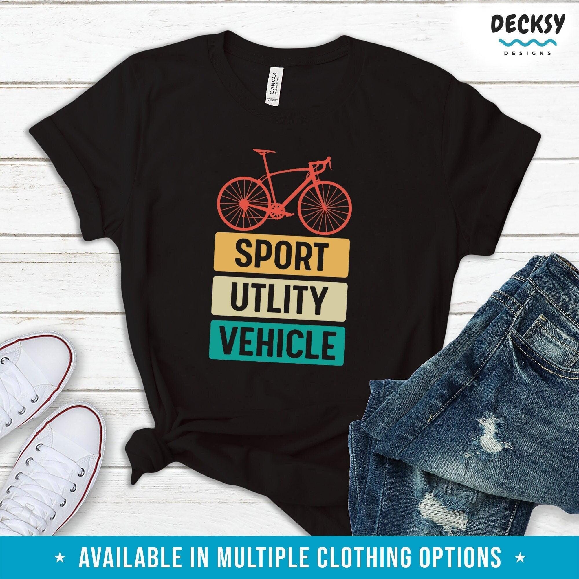 Cycling T-shirt, Bicycle Lover Gift-Clothing:Gender-Neutral Adult Clothing:Tops & Tees:T-shirts:Graphic Tees-DecksyDesigns