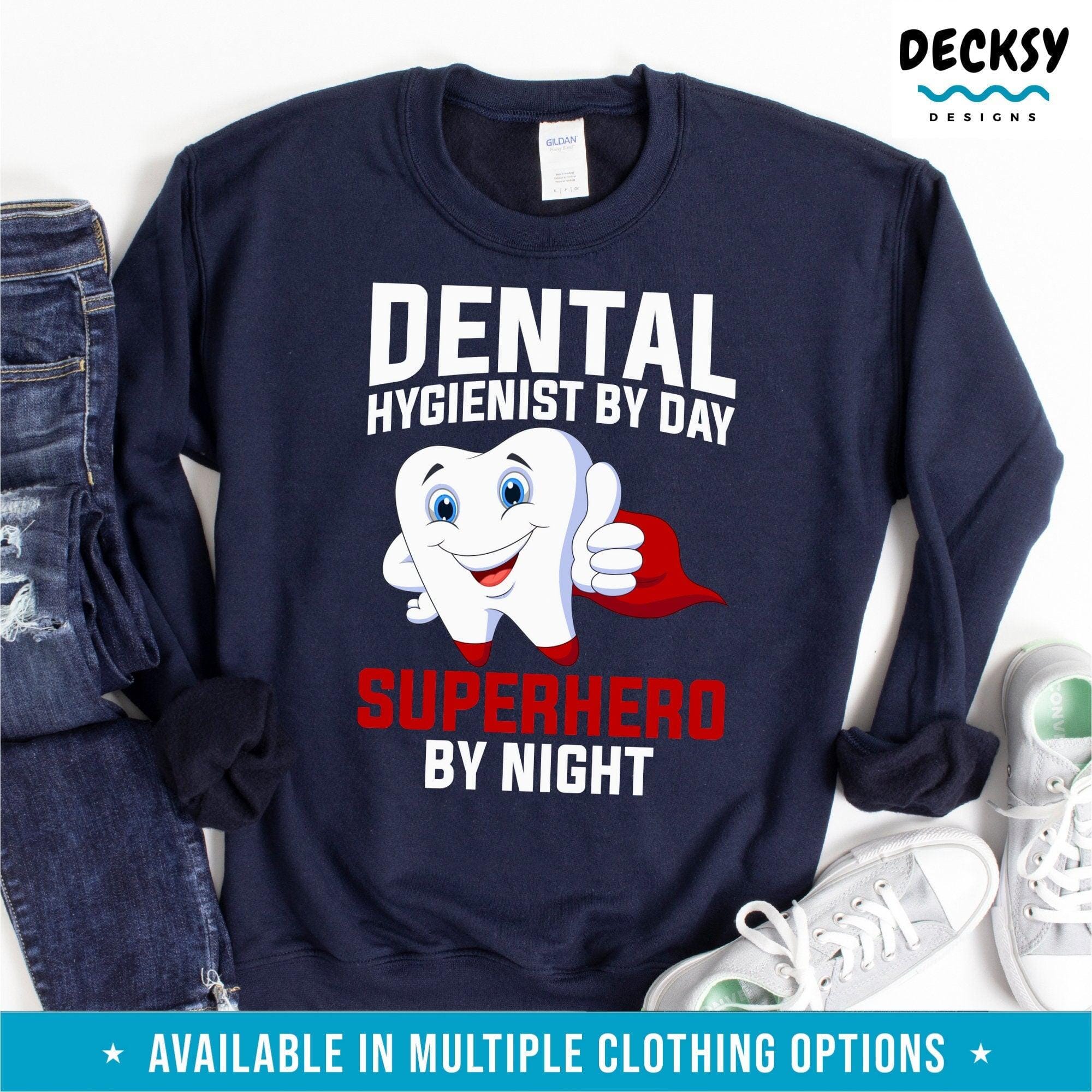 Dental Hygiene Shirt, Dental Hygienis Gift-Clothing:Gender-Neutral Adult Clothing:Tops & Tees:T-shirts:Graphic Tees-DecksyDesigns