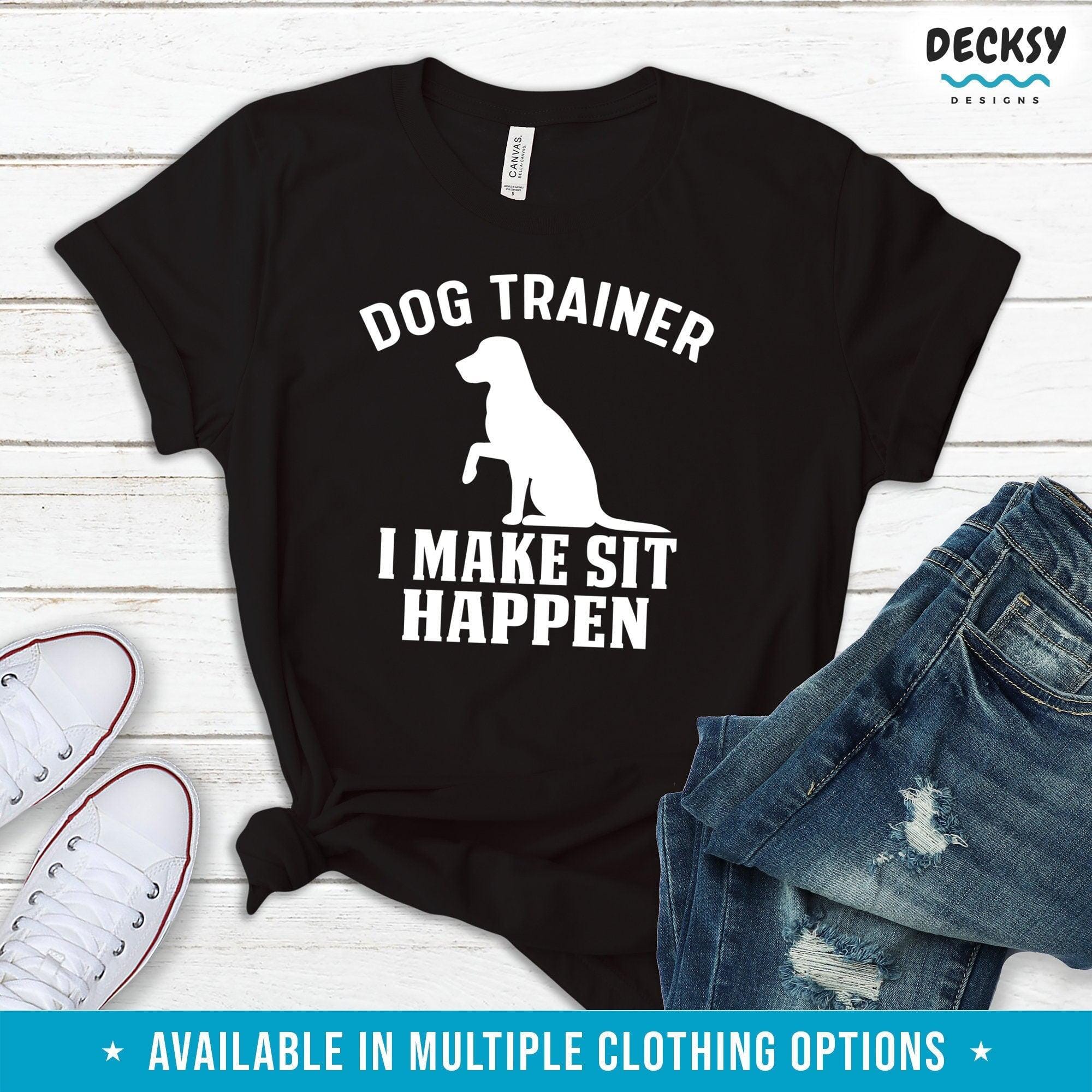 Dog Trainer Shirt, Dog Coaching Gift-Clothing:Gender-Neutral Adult Clothing:Tops & Tees:T-shirts:Graphic Tees-DecksyDesigns