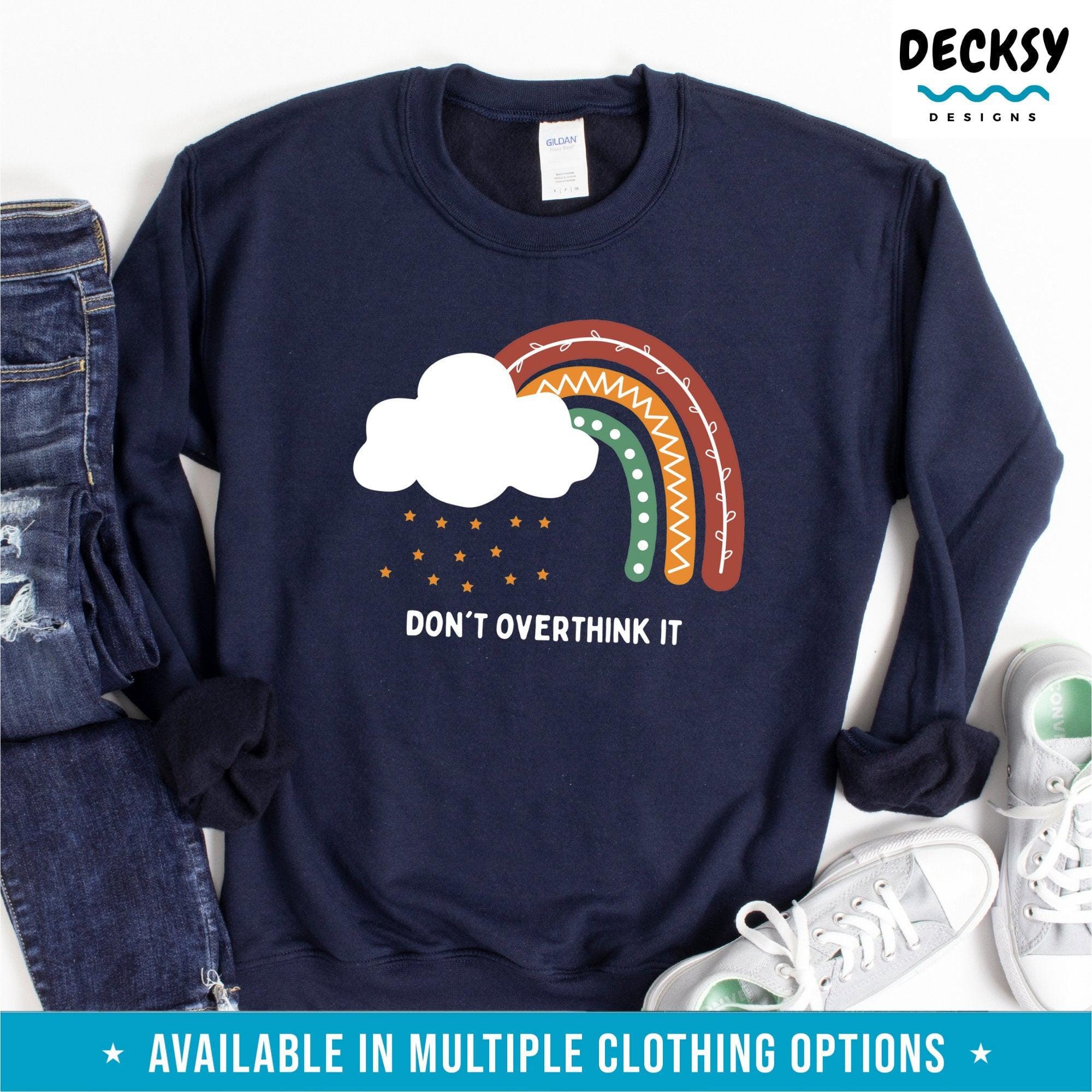 Don't Overthink It Shirt, Motivational Gift-Clothing:Gender-Neutral Adult Clothing:Tops & Tees:T-shirts:Graphic Tees-DecksyDesigns