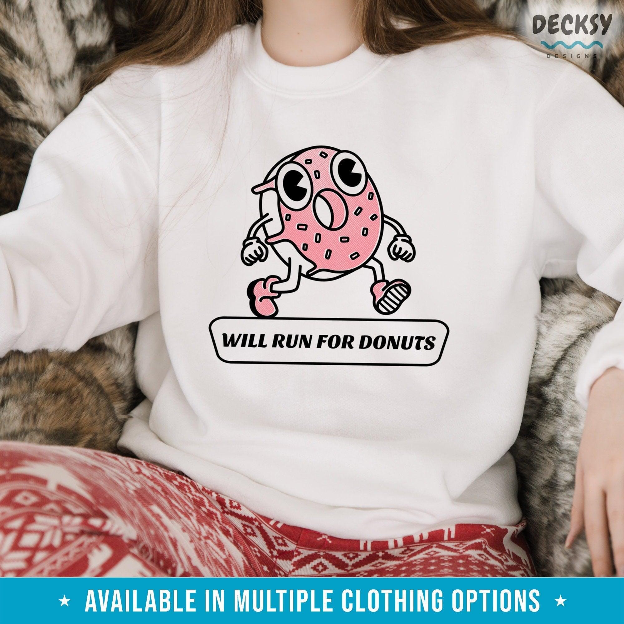 Donut Shirt, Funny Gym Gift-Clothing:Gender-Neutral Adult Clothing:Tops & Tees:T-shirts:Graphic Tees-DecksyDesigns