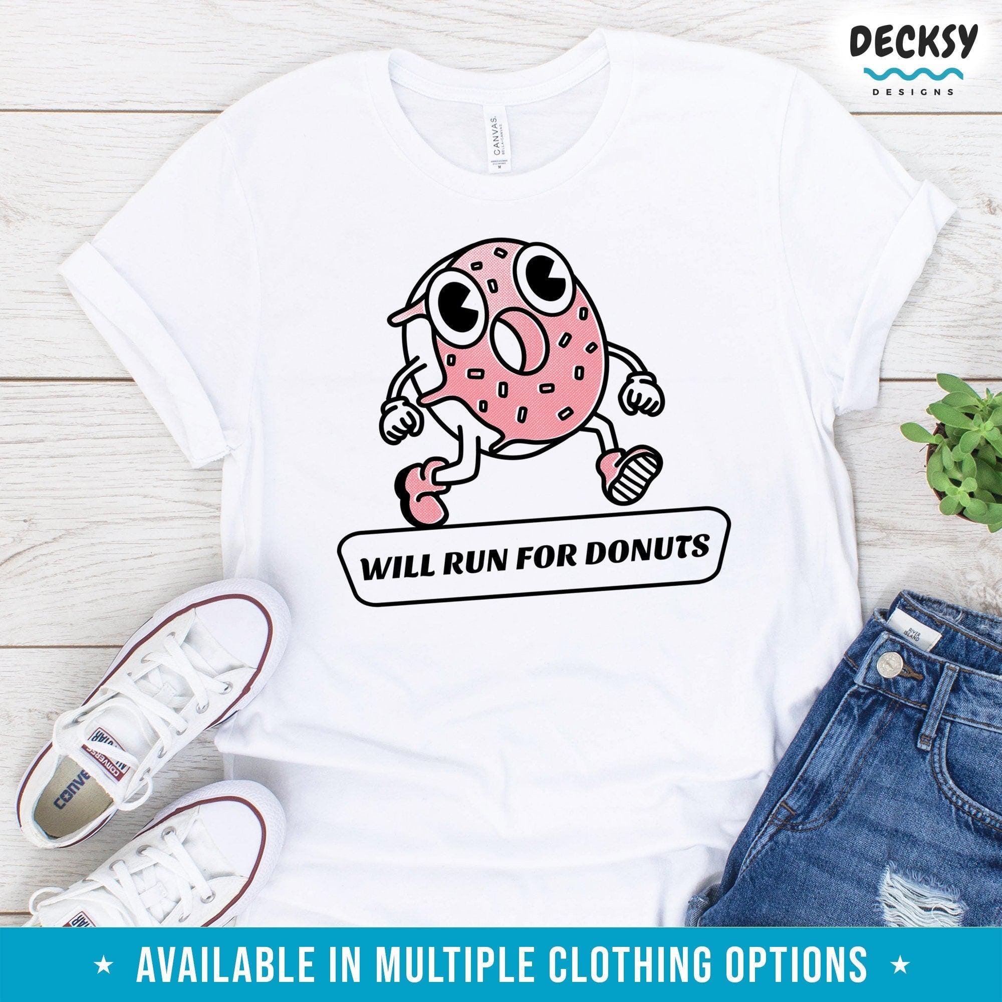 Donut Shirt, Funny Gym Gift-Clothing:Gender-Neutral Adult Clothing:Tops & Tees:T-shirts:Graphic Tees-DecksyDesigns