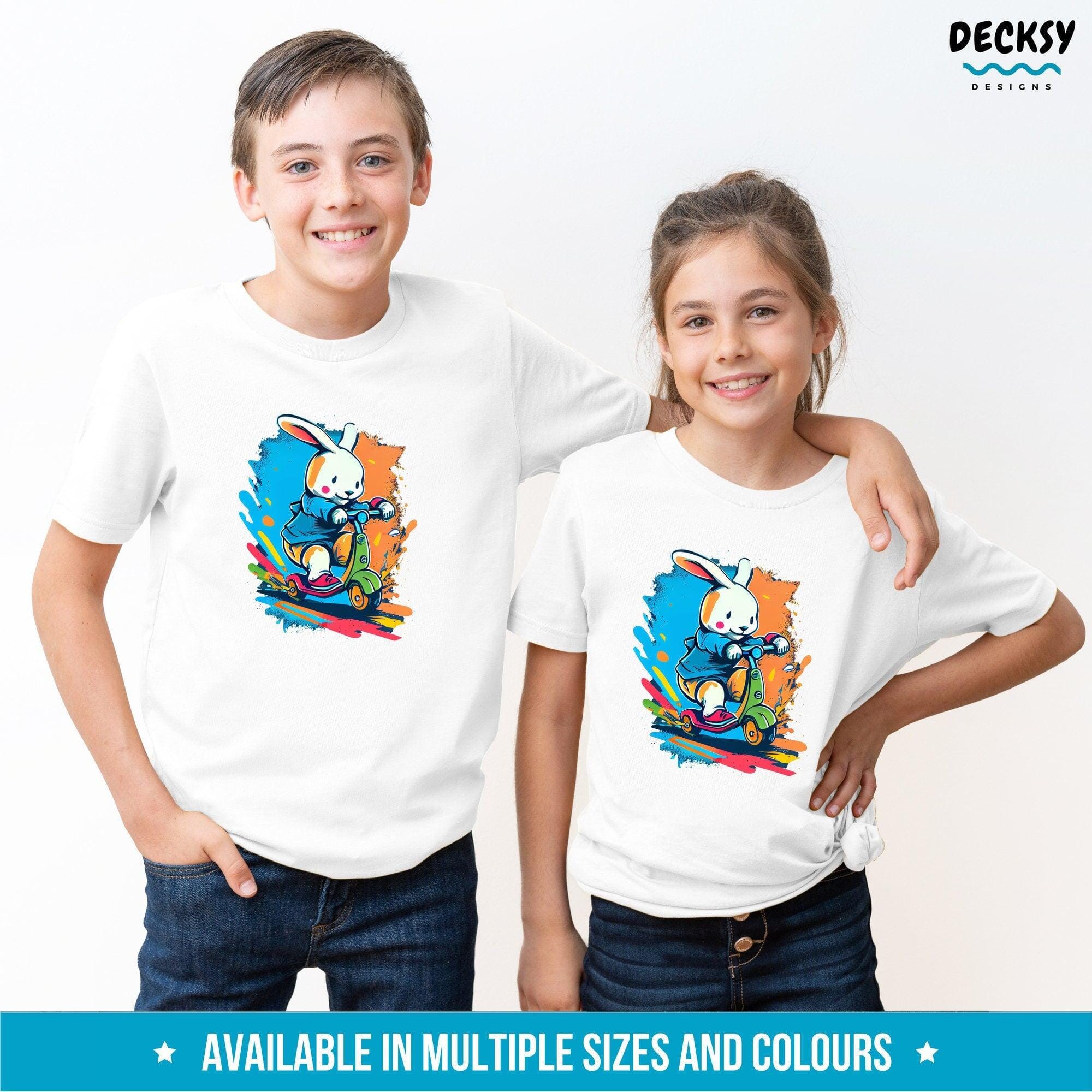 Easter Bunny Shirt Kids, Rabbit Lover Gift-Clothing:Gender-Neutral Adult Clothing:Tops & Tees:T-shirts:Graphic Tees-DecksyDesigns