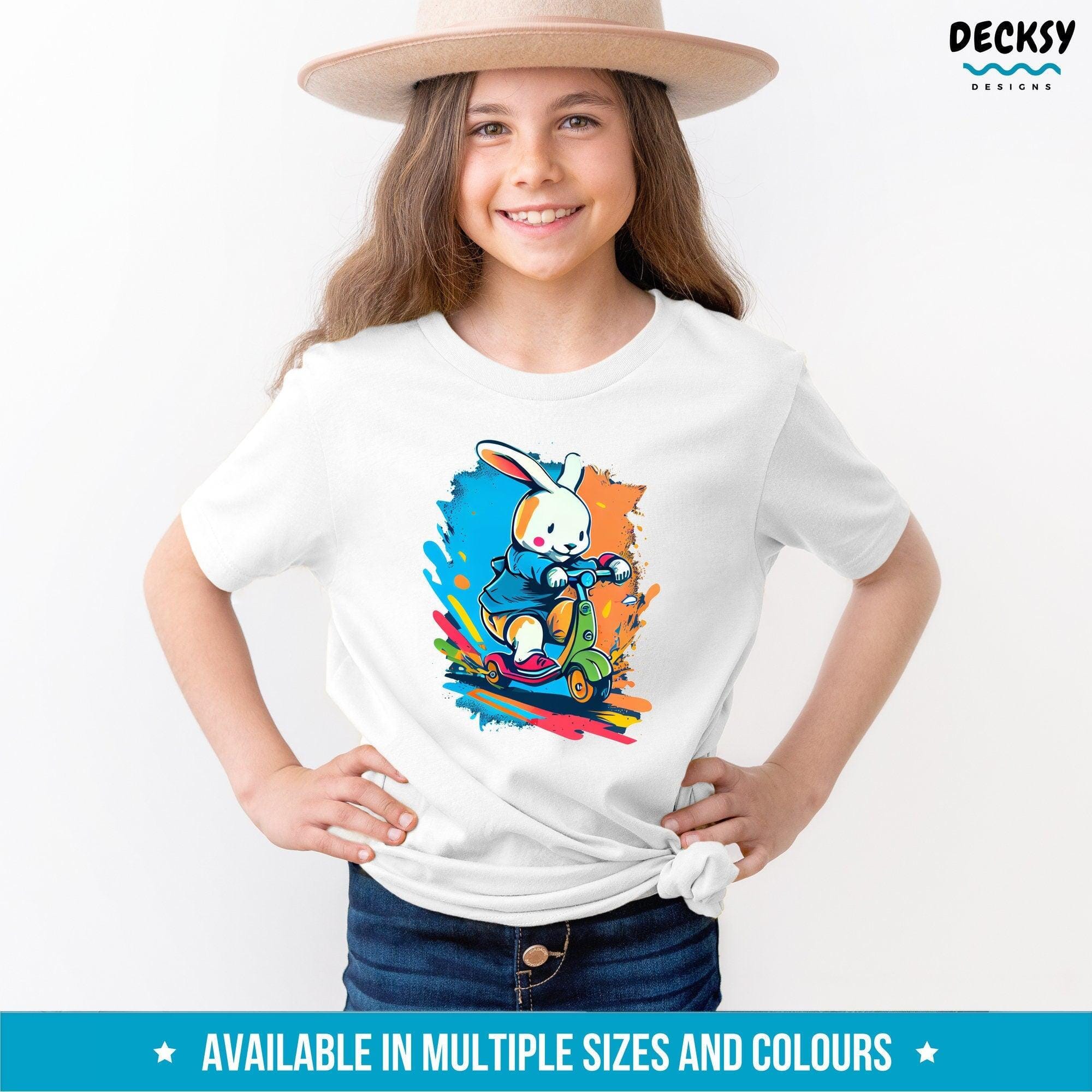 Easter Bunny Shirt Kids, Rabbit Lover Gift-Clothing:Gender-Neutral Adult Clothing:Tops & Tees:T-shirts:Graphic Tees-DecksyDesigns