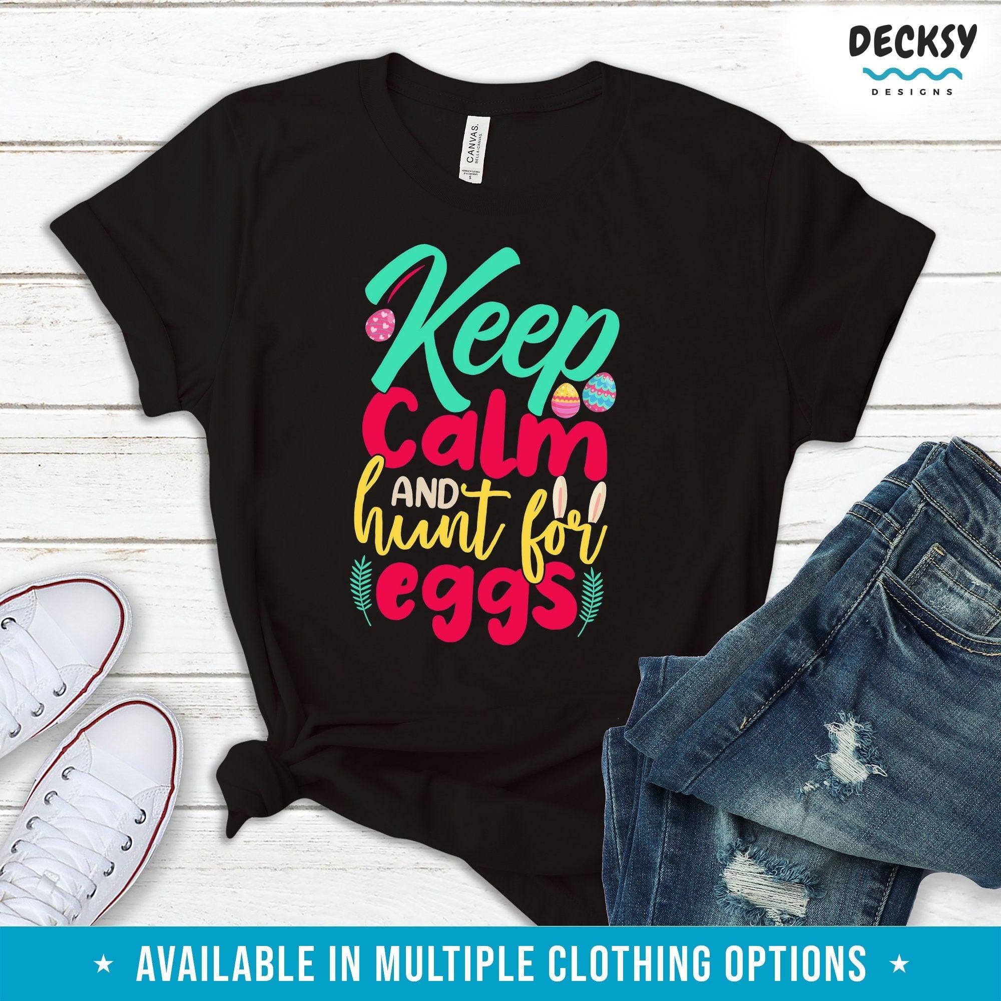 Easter Egg Hunt Shirt, Happy Easter Gift-Clothing:Gender-Neutral Adult Clothing:Tops & Tees:T-shirts:Graphic Tees-DecksyDesigns