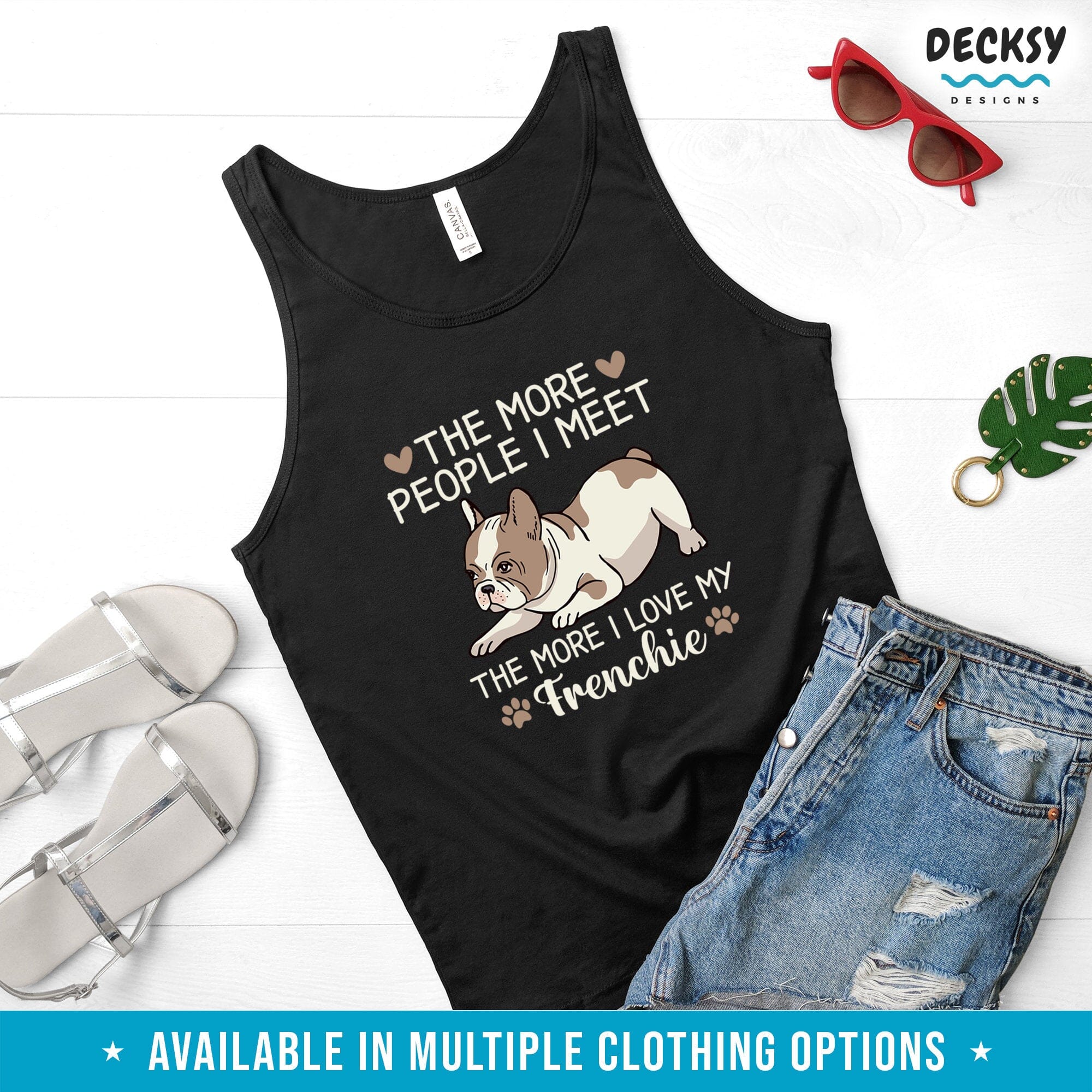 French Bulldog Shirt, Frenchie Mom Gift-Clothing:Gender-Neutral Adult Clothing:Tops & Tees:T-shirts:Graphic Tees-DecksyDesigns