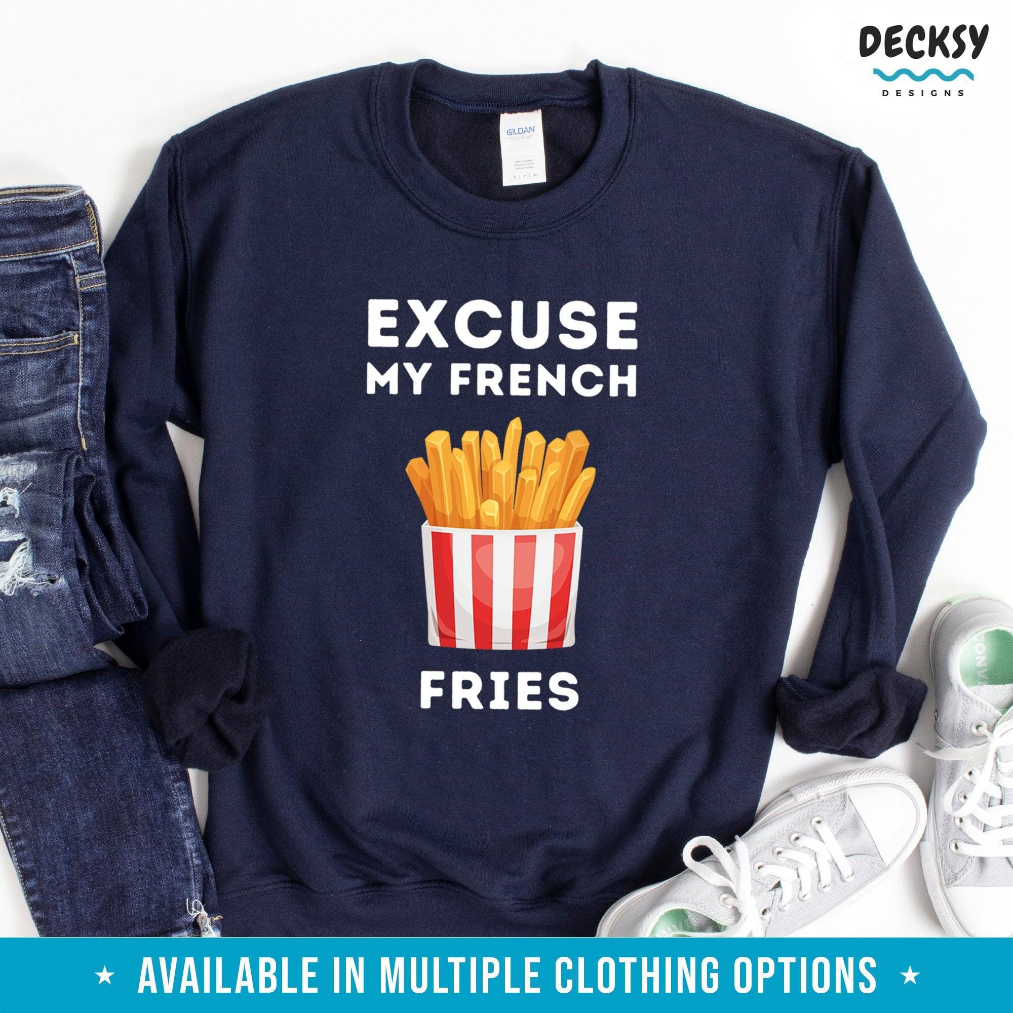 French Fries Shirt, Food Lover Gift-Clothing:Gender-Neutral Adult Clothing:Tops & Tees:T-shirts:Graphic Tees-DecksyDesigns