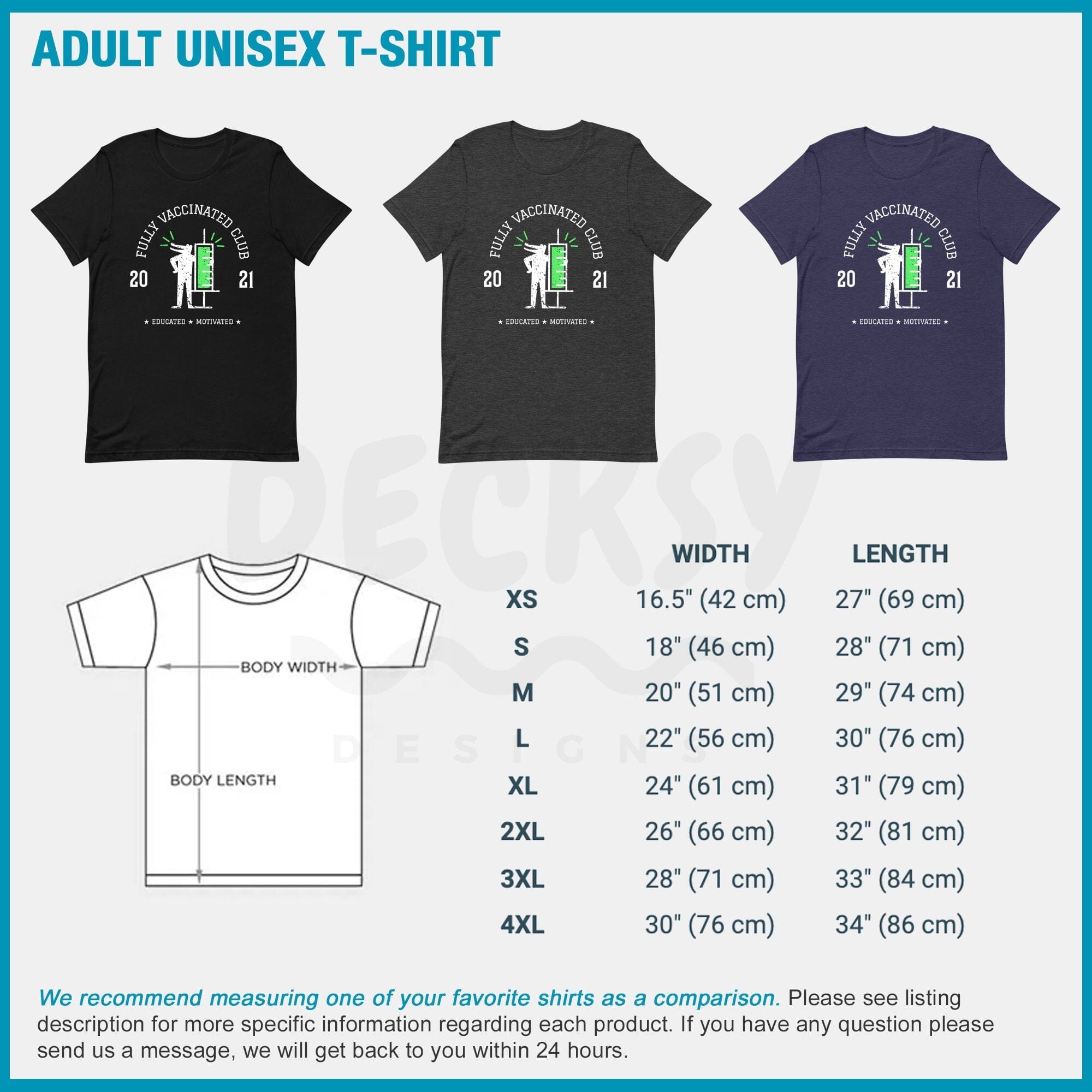 Fully Vaccinated Club 2021 Tshirt, Pro Vaccination Gift-Clothing:Gender-Neutral Adult Clothing:Tops & Tees:T-shirts:Graphic Tees-DecksyDesigns