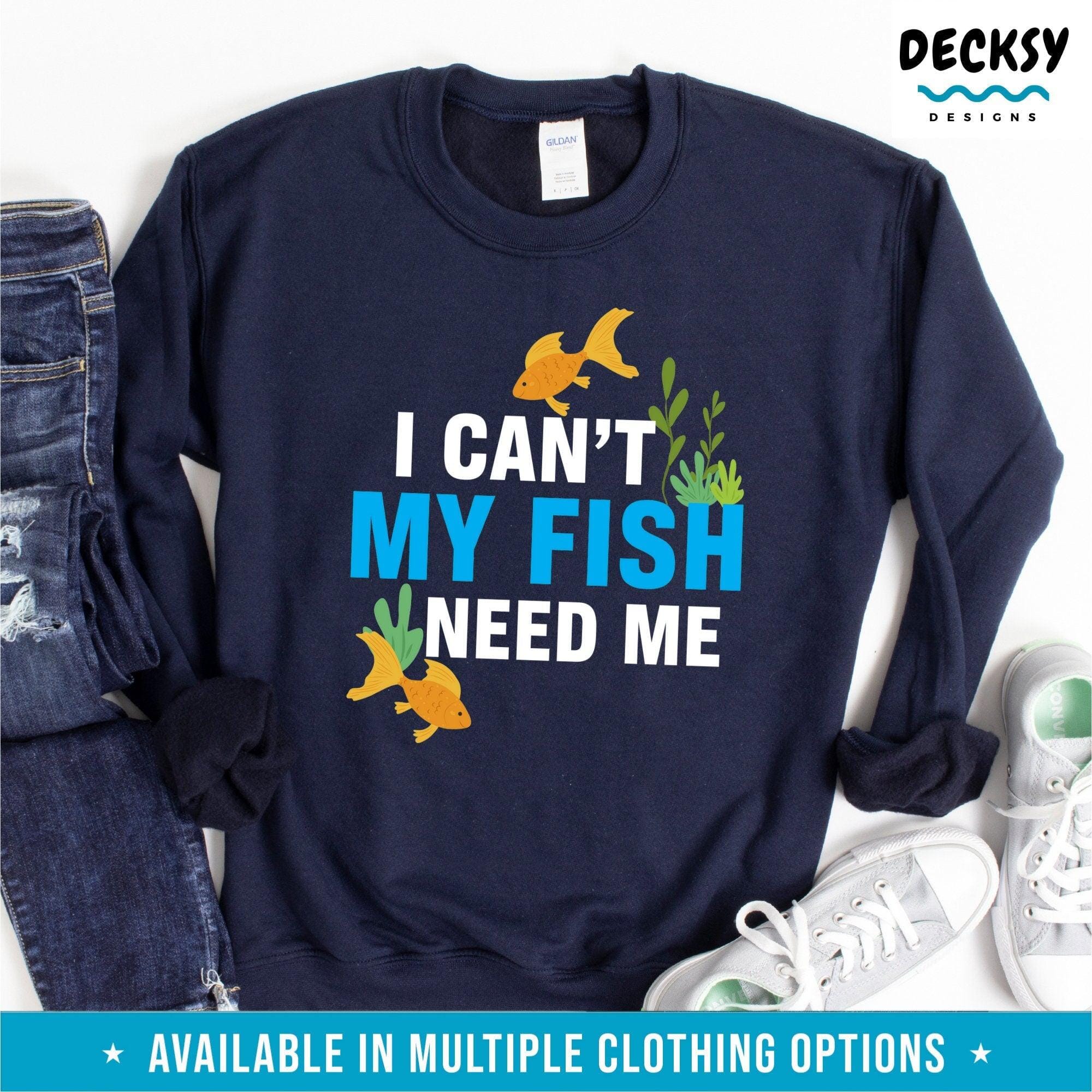 Funny Aquarium T-Shirt, Fish Tank Gift-Clothing:Gender-Neutral Adult Clothing:Tops & Tees:T-shirts:Graphic Tees-DecksyDesigns