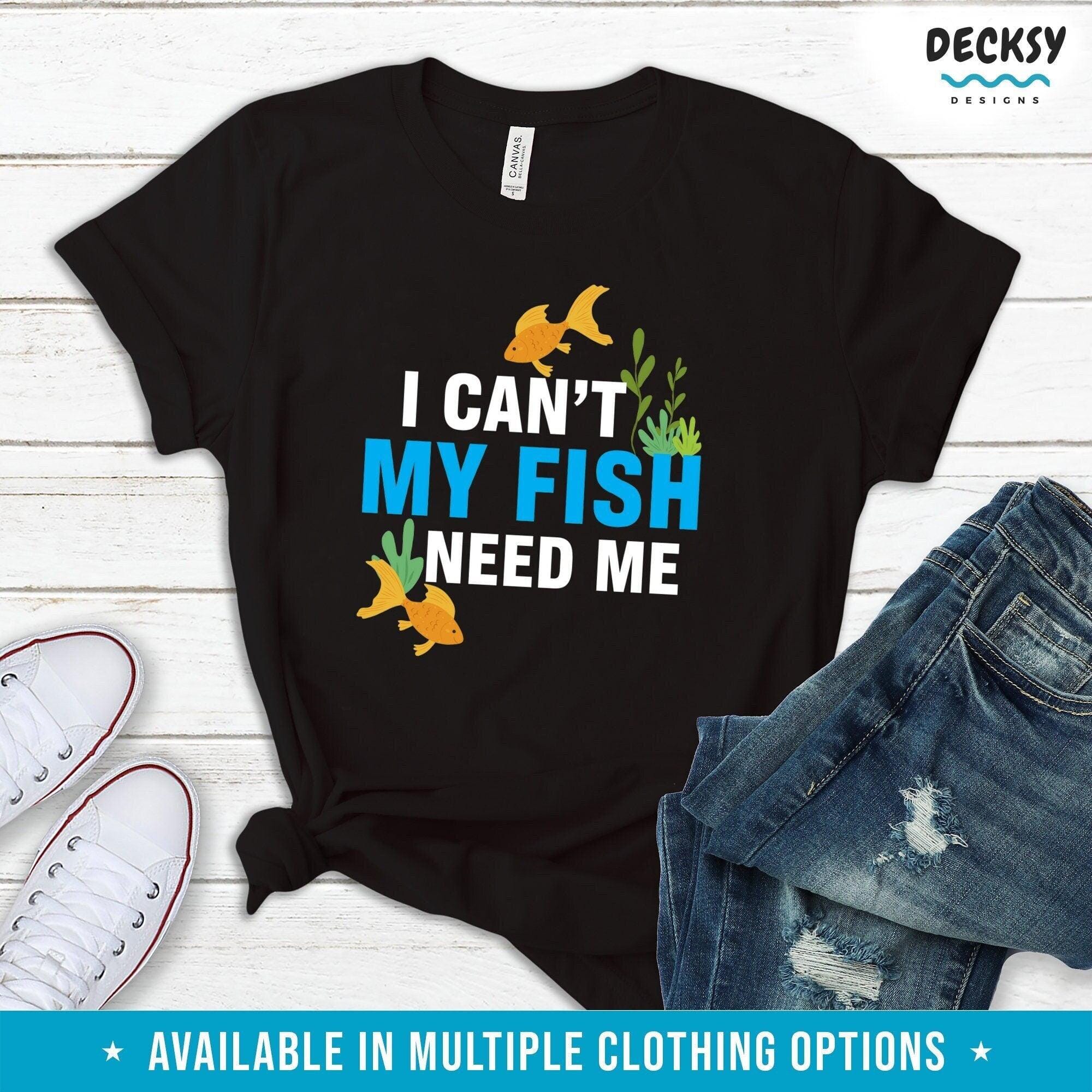 Funny Aquarium T-Shirt, Fish Tank Gift-Clothing:Gender-Neutral Adult Clothing:Tops & Tees:T-shirts:Graphic Tees-DecksyDesigns