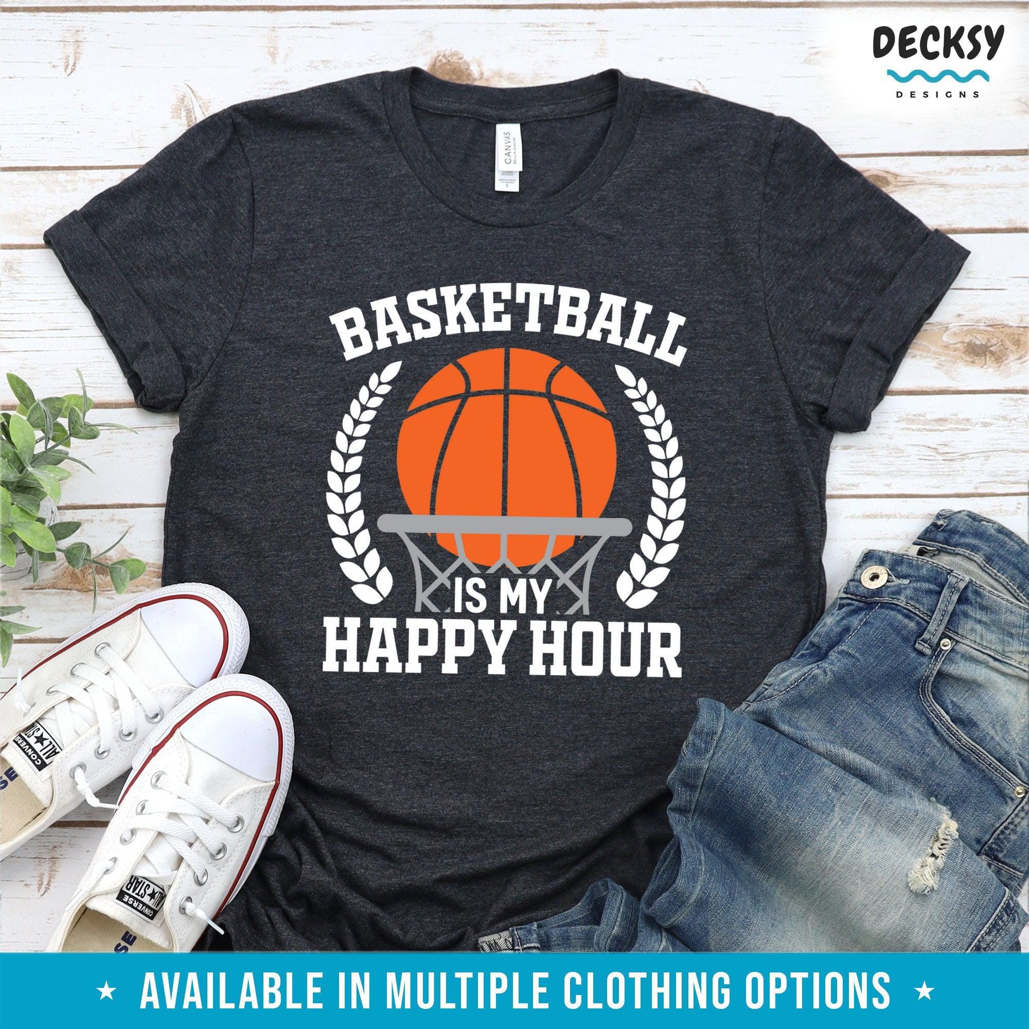 Funny Basketball Shirt, Basketball Player Gift-Clothing:Gender-Neutral Adult Clothing:Tops & Tees:T-shirts:Graphic Tees-DecksyDesigns