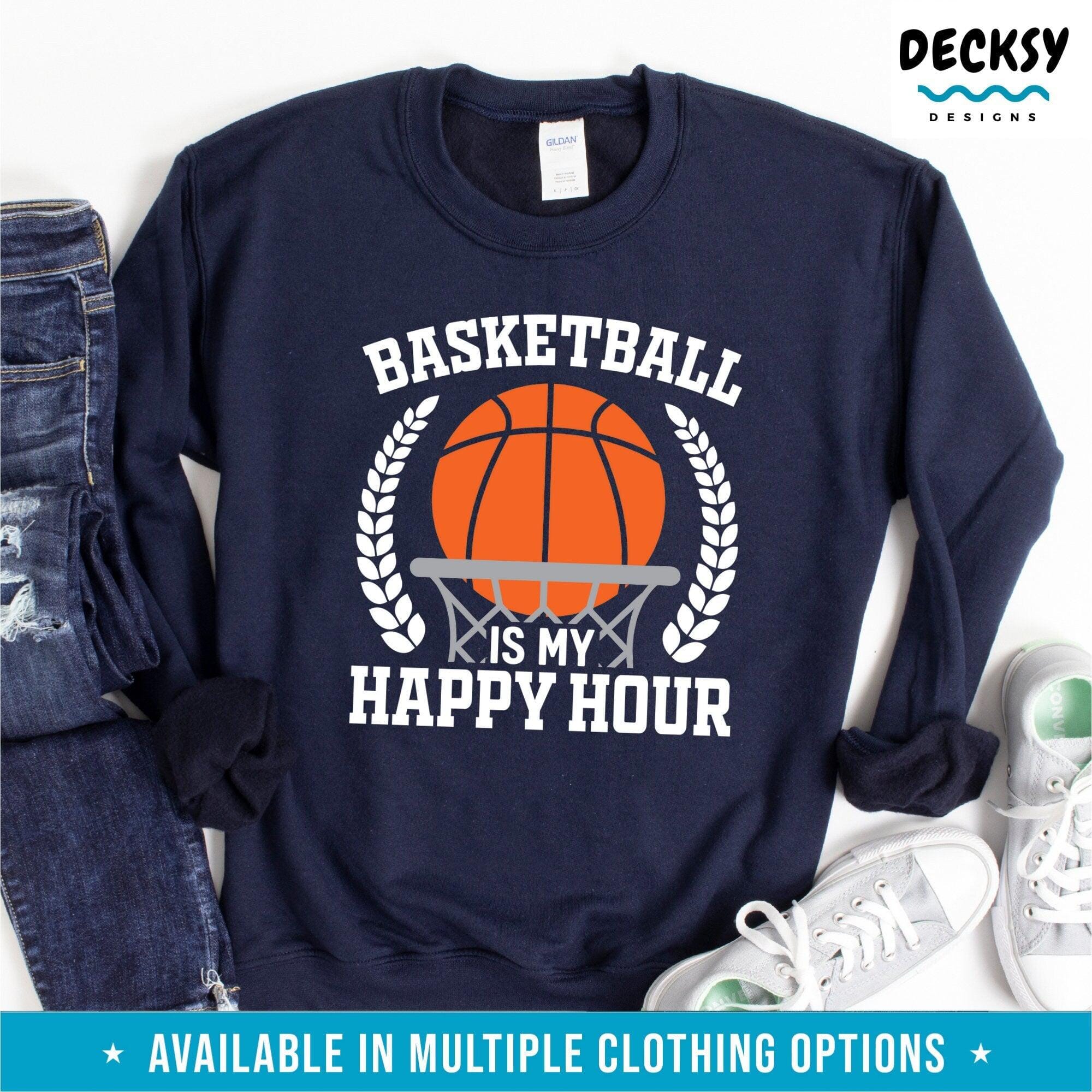 Funny Basketball Shirt, Basketball Player Gift-Clothing:Gender-Neutral Adult Clothing:Tops & Tees:T-shirts:Graphic Tees-DecksyDesigns