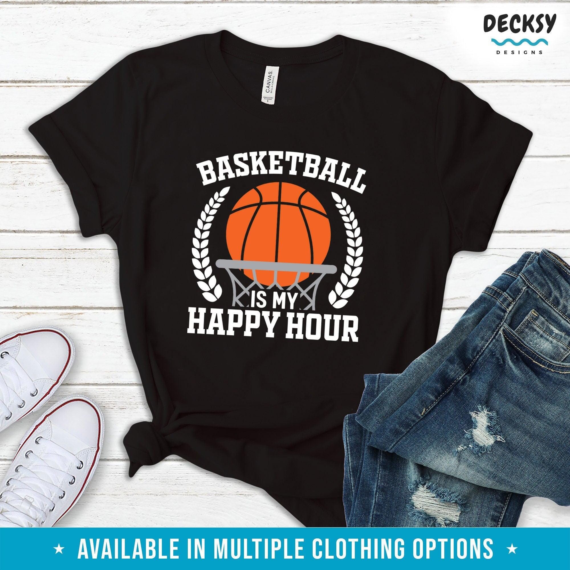 Funny Basketball Shirt, Basketball Player Gift-Clothing:Gender-Neutral Adult Clothing:Tops & Tees:T-shirts:Graphic Tees-DecksyDesigns