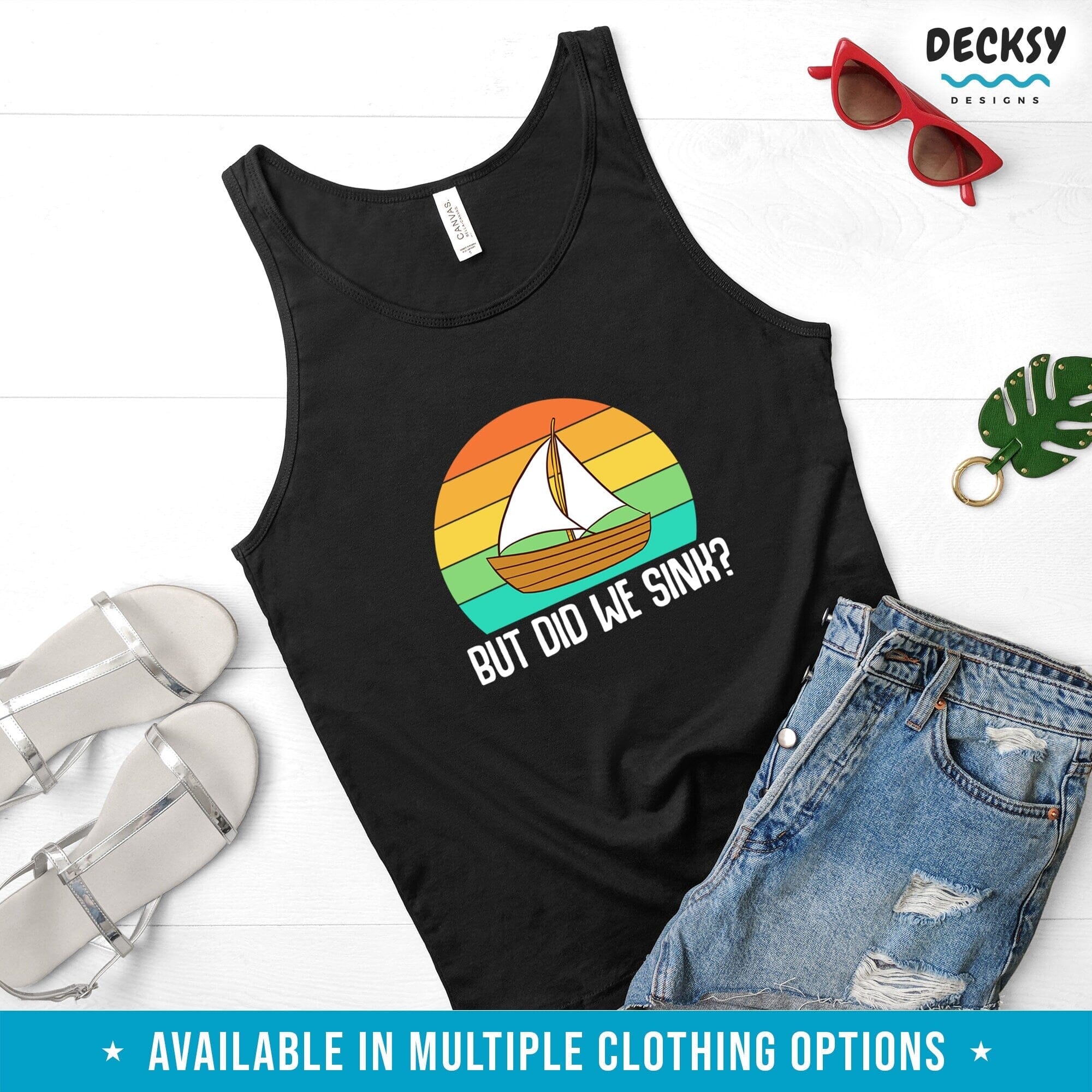 Funny Boating Shirt, Sailing Gift-Clothing:Gender-Neutral Adult Clothing:Tops & Tees:T-shirts:Graphic Tees-DecksyDesigns