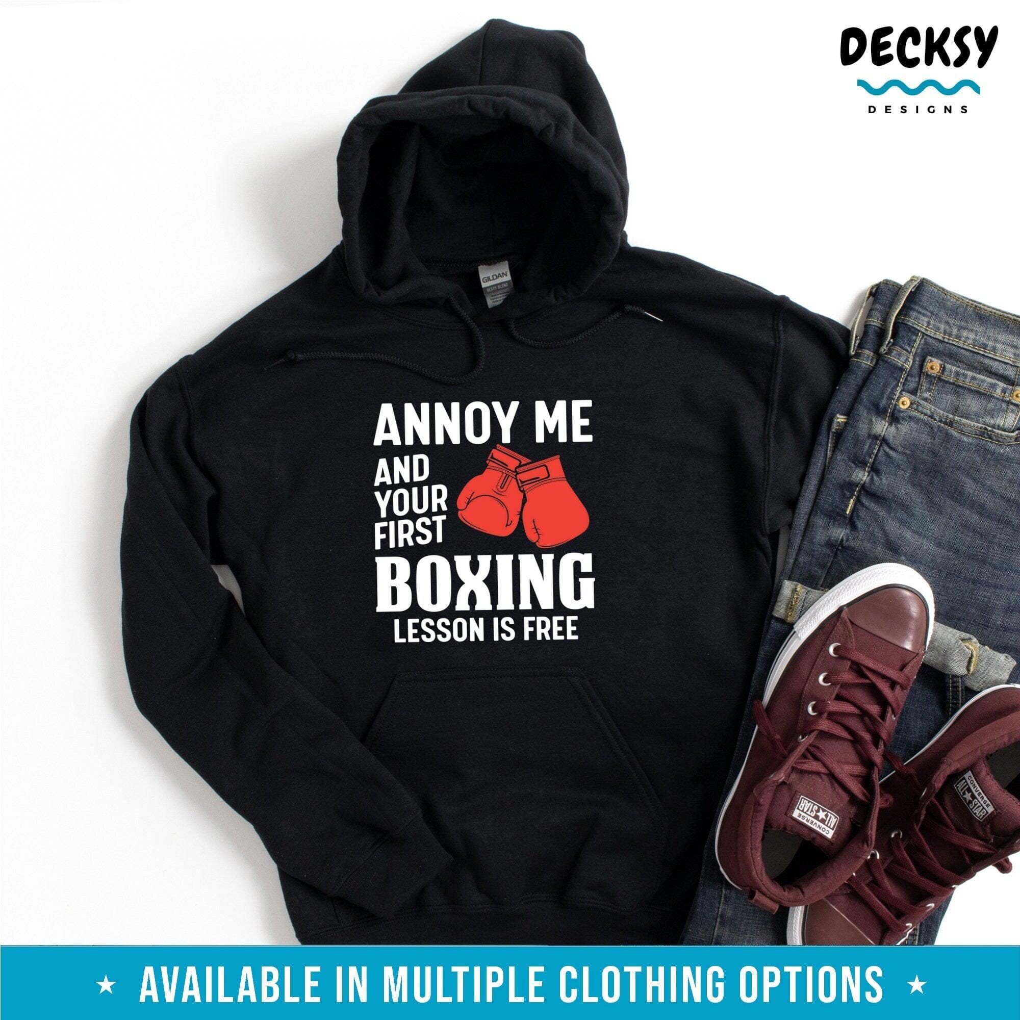 Funny Boxing Shirt, Boxer Gift-Clothing:Gender-Neutral Adult Clothing:Tops & Tees:T-shirts:Graphic Tees-DecksyDesigns