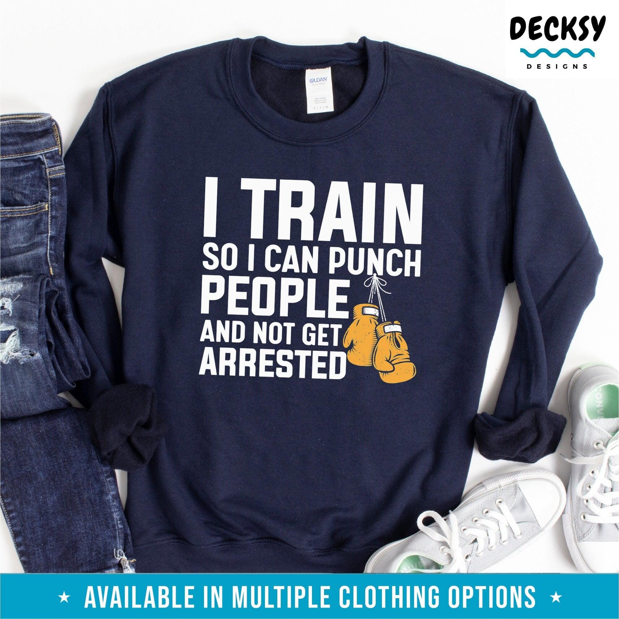 Funny Boxing Shirt, Gift For Boxer-Clothing:Gender-Neutral Adult Clothing:Tops & Tees:T-shirts:Graphic Tees-DecksyDesigns