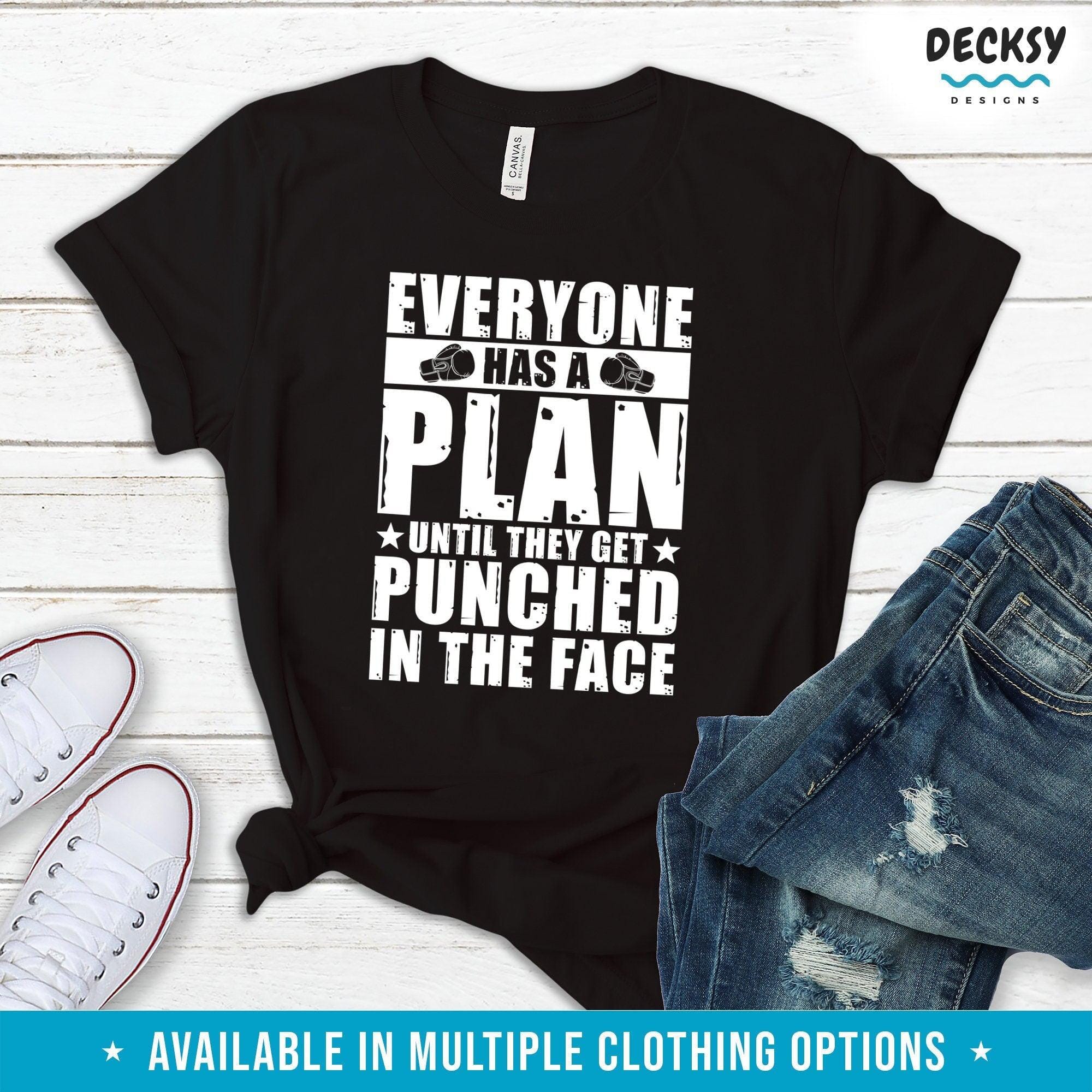 Funny Boxing T-shirt, Gift for Boxer-Clothing:Gender-Neutral Adult Clothing:Tops & Tees:T-shirts:Graphic Tees-DecksyDesigns