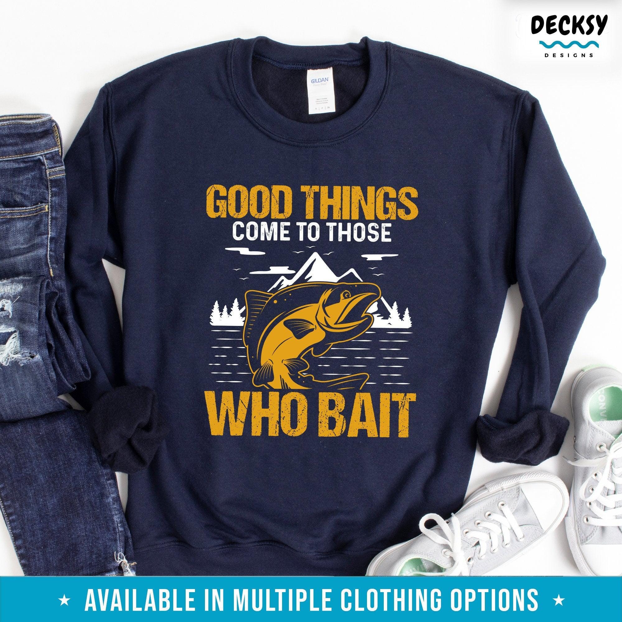 Funny Fishing Shirt, Gift For Fisher-Clothing:Gender-Neutral Adult Clothing:Tops & Tees:T-shirts:Graphic Tees-DecksyDesigns