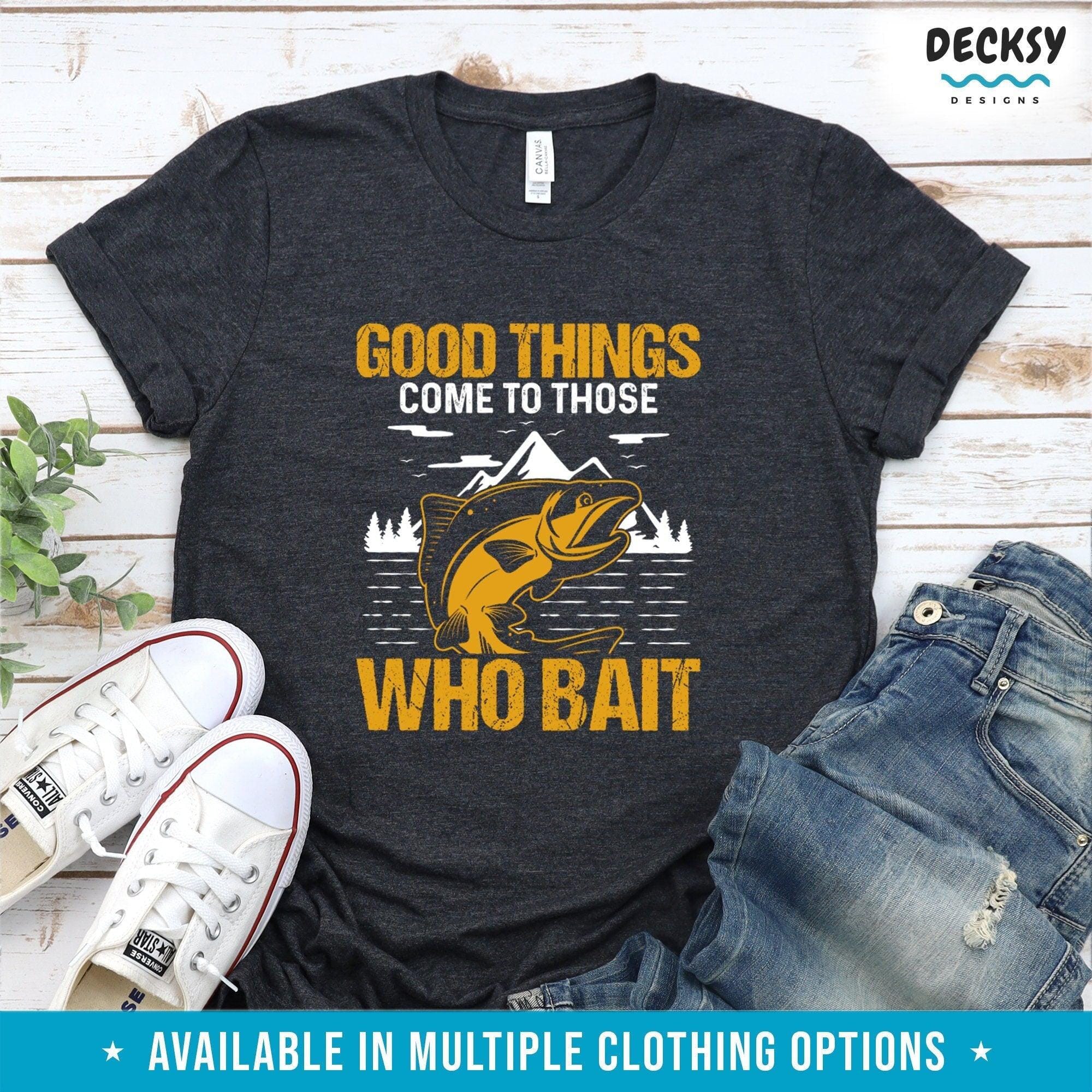 Funny Fishing Shirt, Gift For Fisher-Clothing:Gender-Neutral Adult Clothing:Tops & Tees:T-shirts:Graphic Tees-DecksyDesigns