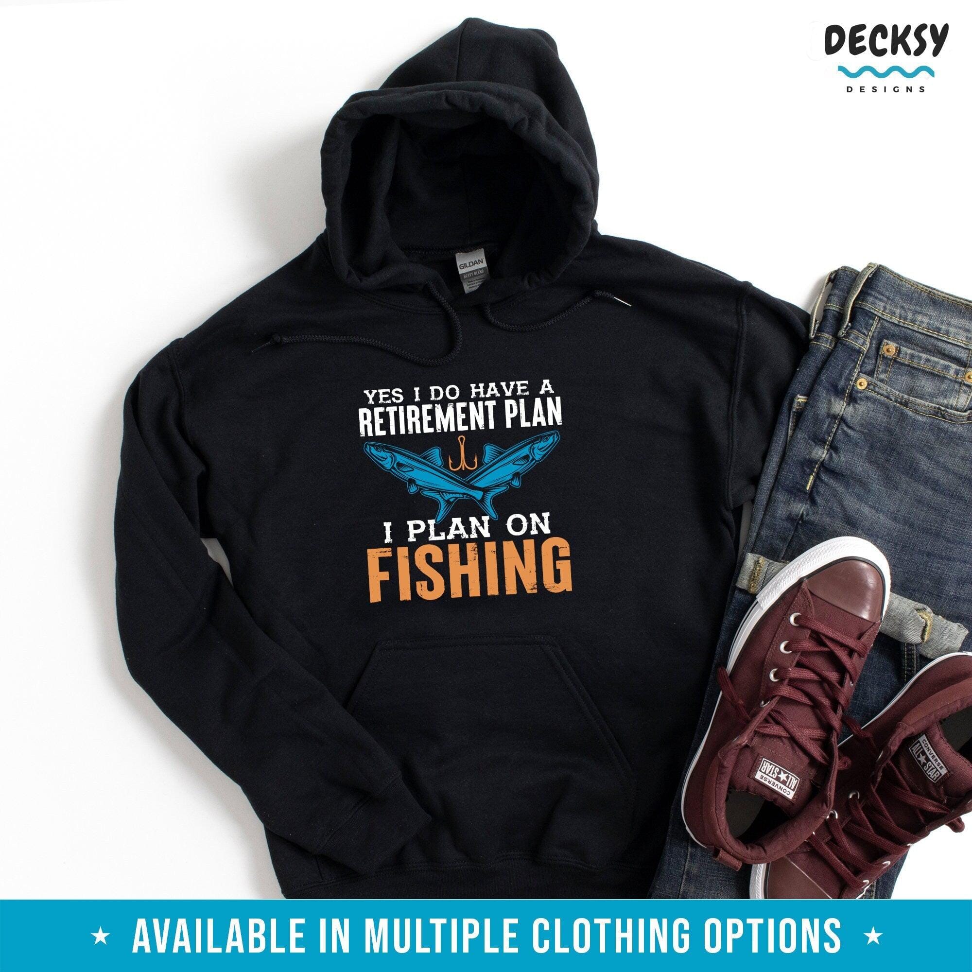 Funny Fishing Shirt, Retirement Gift-Clothing:Gender-Neutral Adult Clothing:Tops & Tees:T-shirts:Graphic Tees-DecksyDesigns