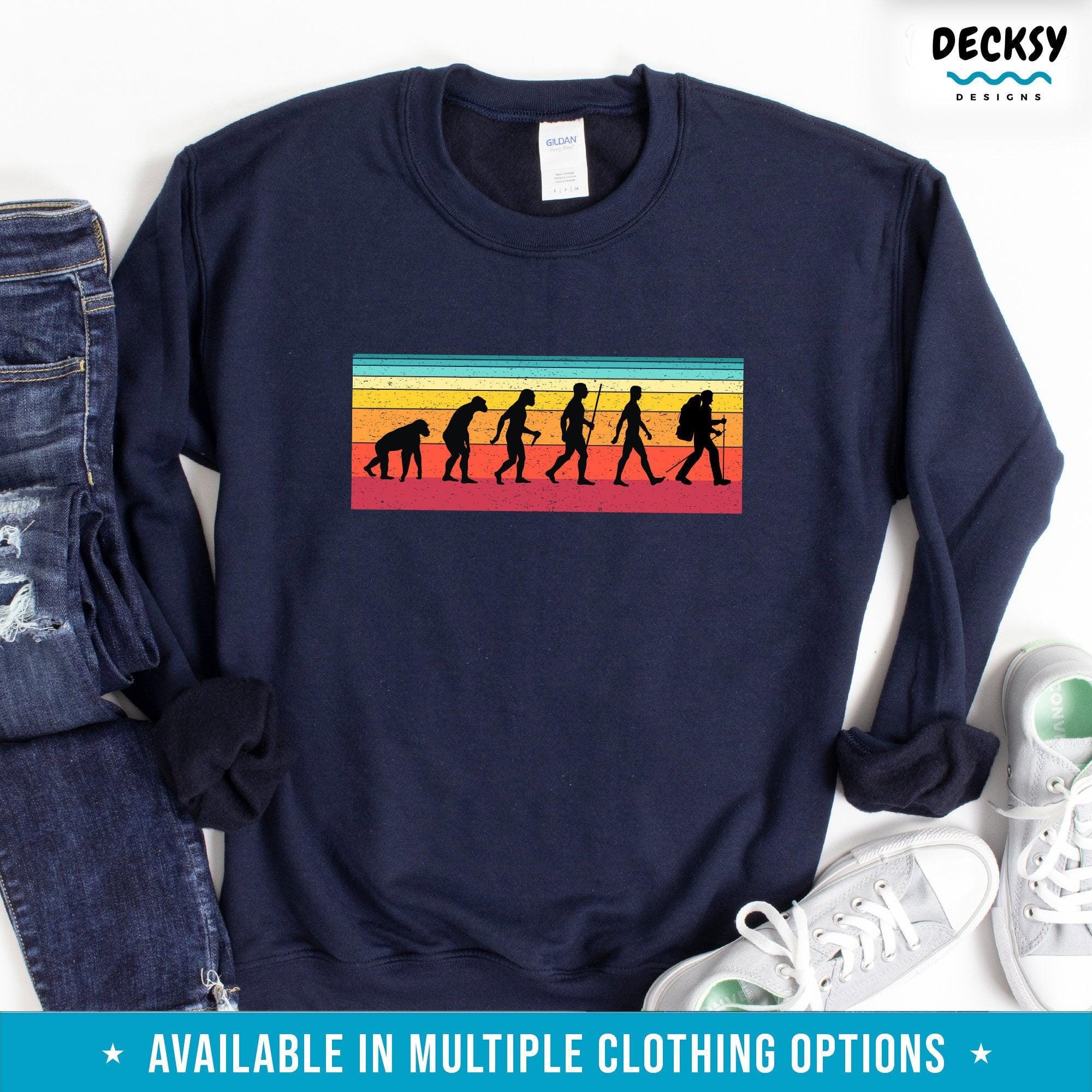 Funny Walking Shirt, Hiker Nature Lover Gift-Clothing:Gender-Neutral Adult Clothing:Tops & Tees:T-shirts:Graphic Tees-DecksyDesigns