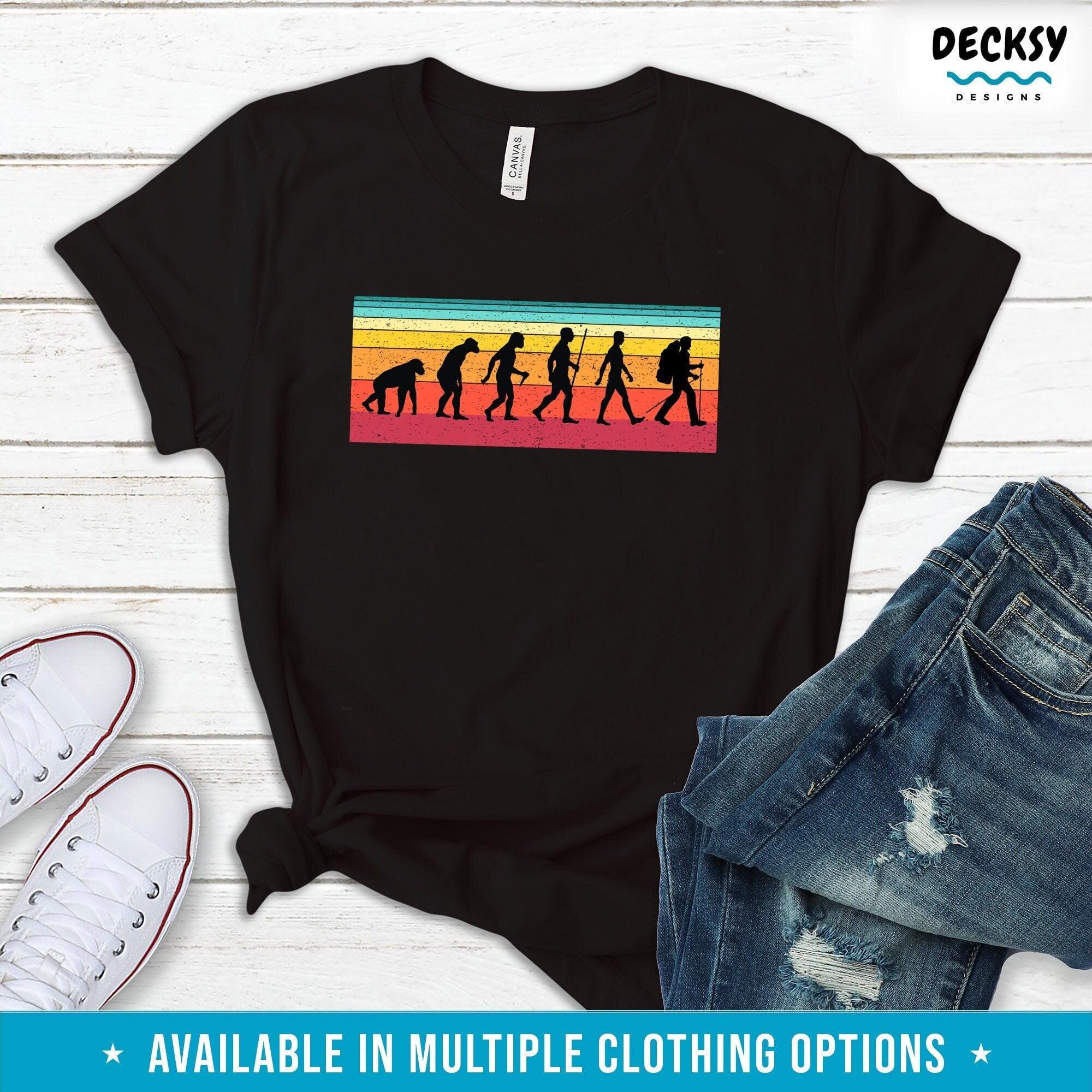 Funny Walking Shirt, Hiker Nature Lover Gift-Clothing:Gender-Neutral Adult Clothing:Tops & Tees:T-shirts:Graphic Tees-DecksyDesigns