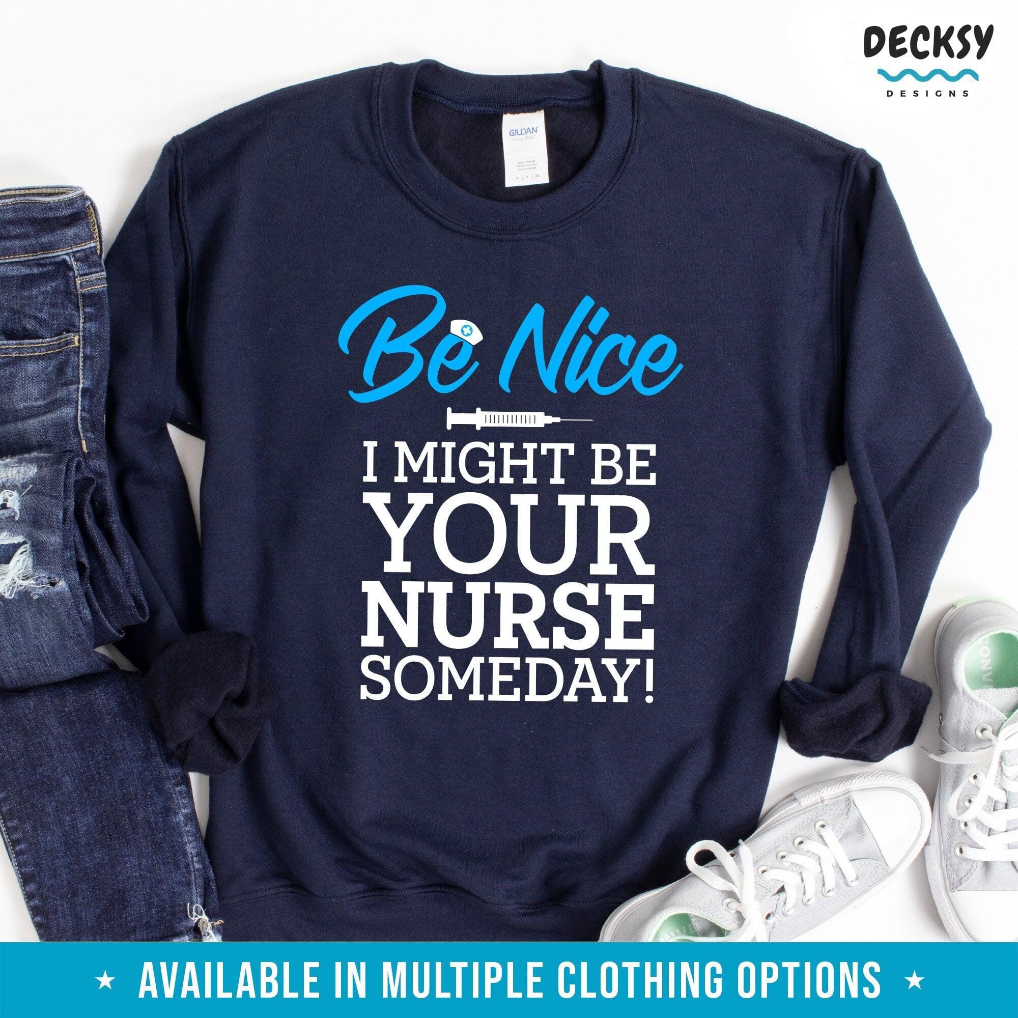 Future Nurse Shirt, Nurse To Be Gift-Clothing:Gender-Neutral Adult Clothing:Tops & Tees:T-shirts:Graphic Tees-DecksyDesigns