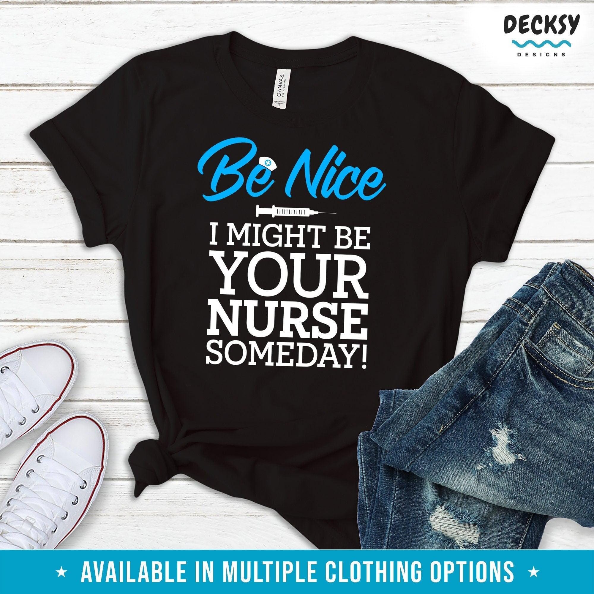 Future Nurse Shirt, Nurse To Be Gift-Clothing:Gender-Neutral Adult Clothing:Tops & Tees:T-shirts:Graphic Tees-DecksyDesigns