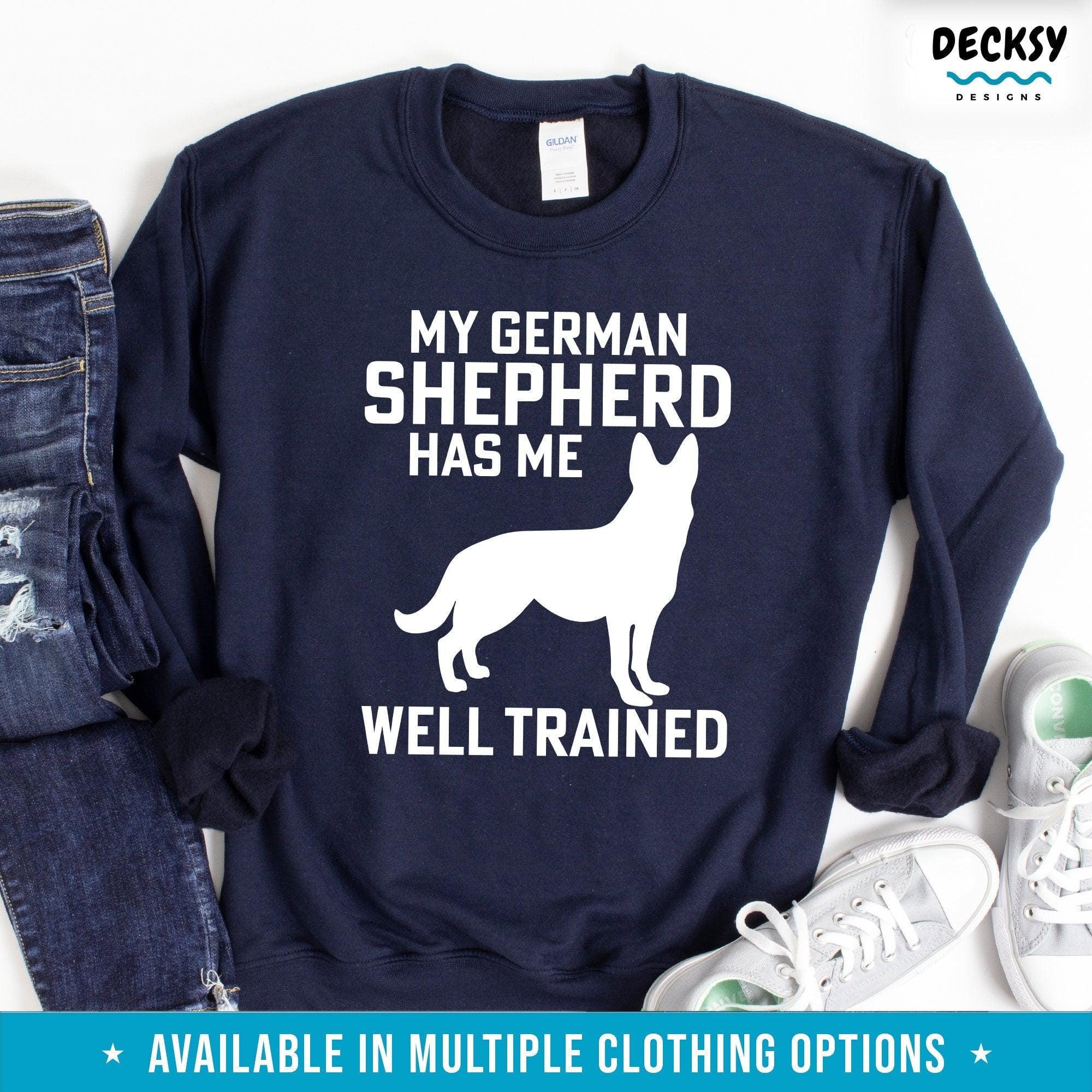 German Shepherd Shirt, Dog Owner Gift-Clothing:Gender-Neutral Adult Clothing:Tops & Tees:T-shirts:Graphic Tees-DecksyDesigns