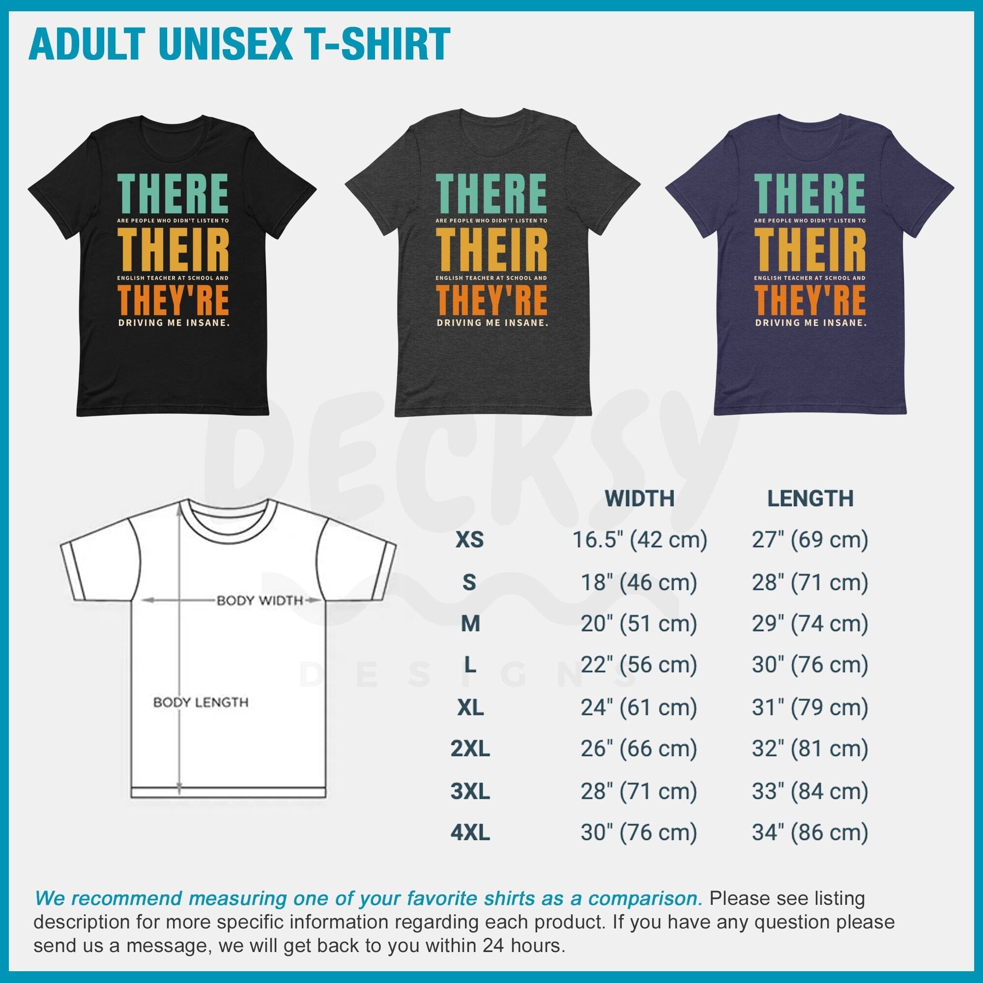 Grammar Police Shirt, Gift for English Teacher-Clothing:Gender-Neutral Adult Clothing:Tops & Tees:T-shirts:Graphic Tees-DecksyDesigns