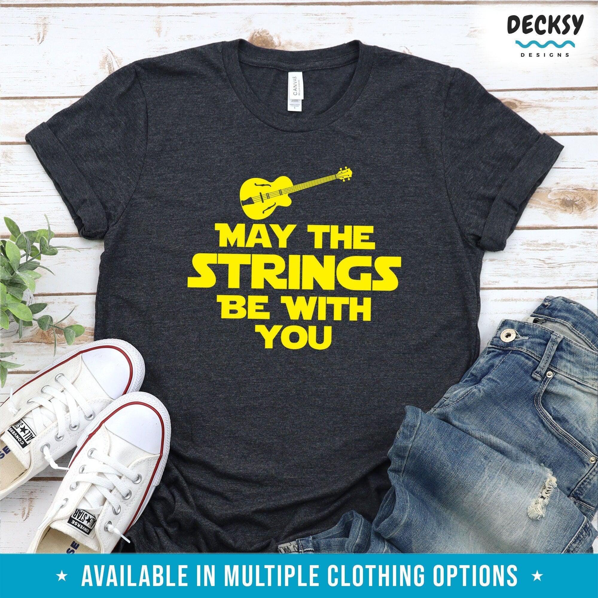 Guitar Shirt, Gift For Guitarist-Clothing:Gender-Neutral Adult Clothing:Tops & Tees:T-shirts:Graphic Tees-DecksyDesigns